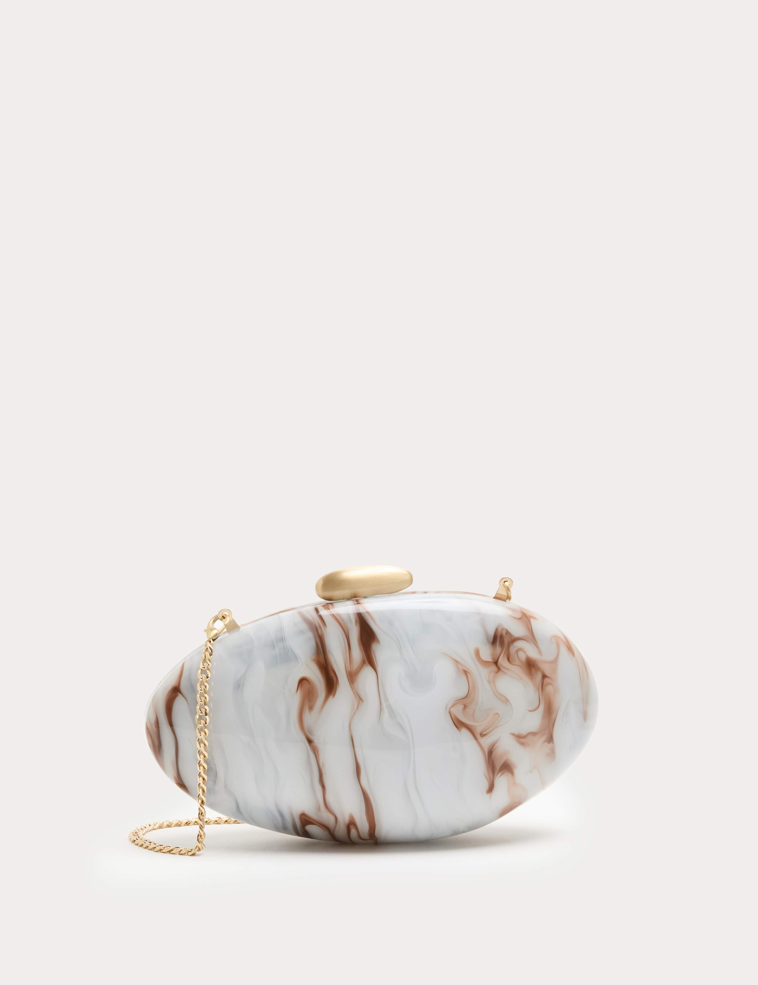 Marble Pearl Clutch Bag