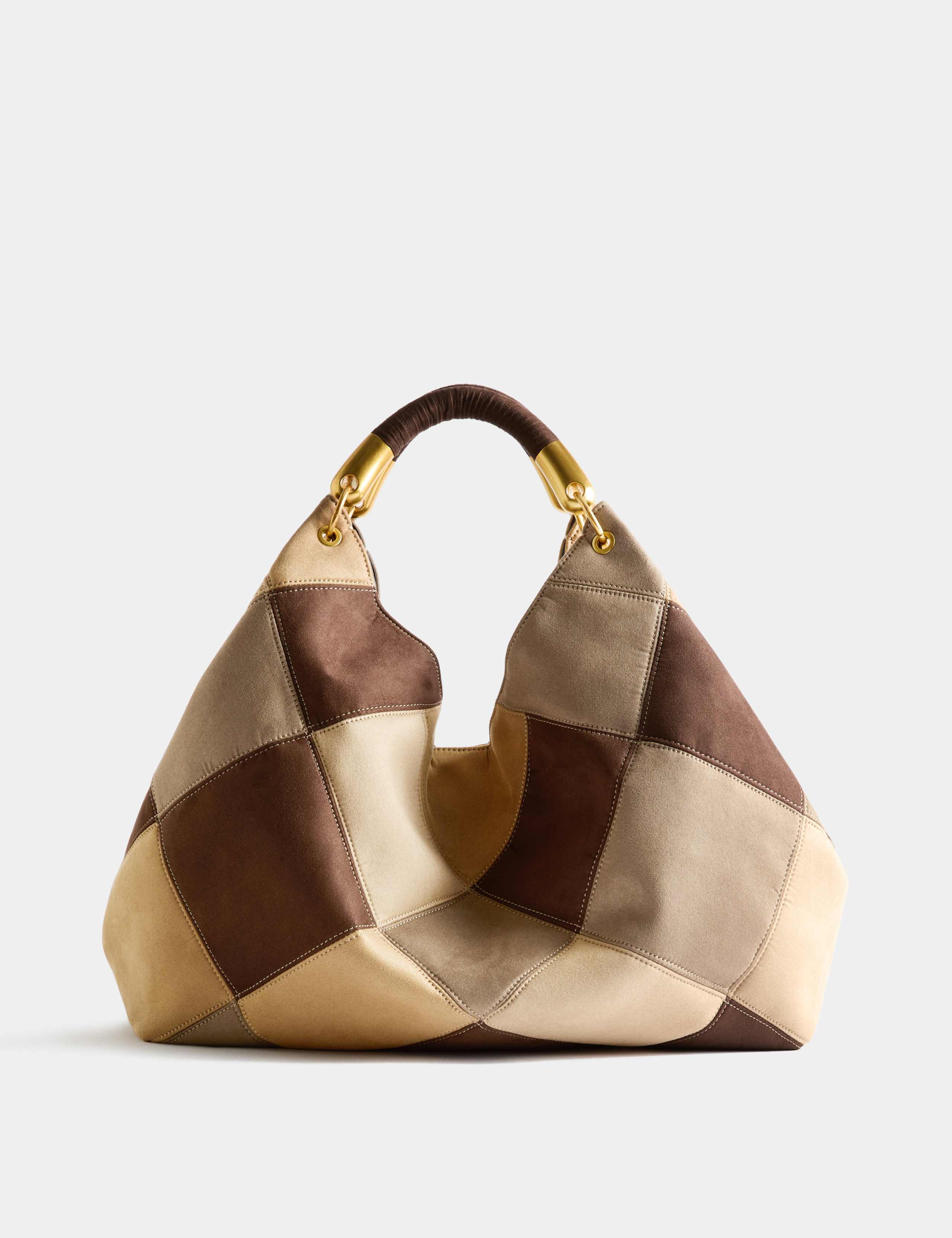 Patchwork Slouchy Shoulder Bag