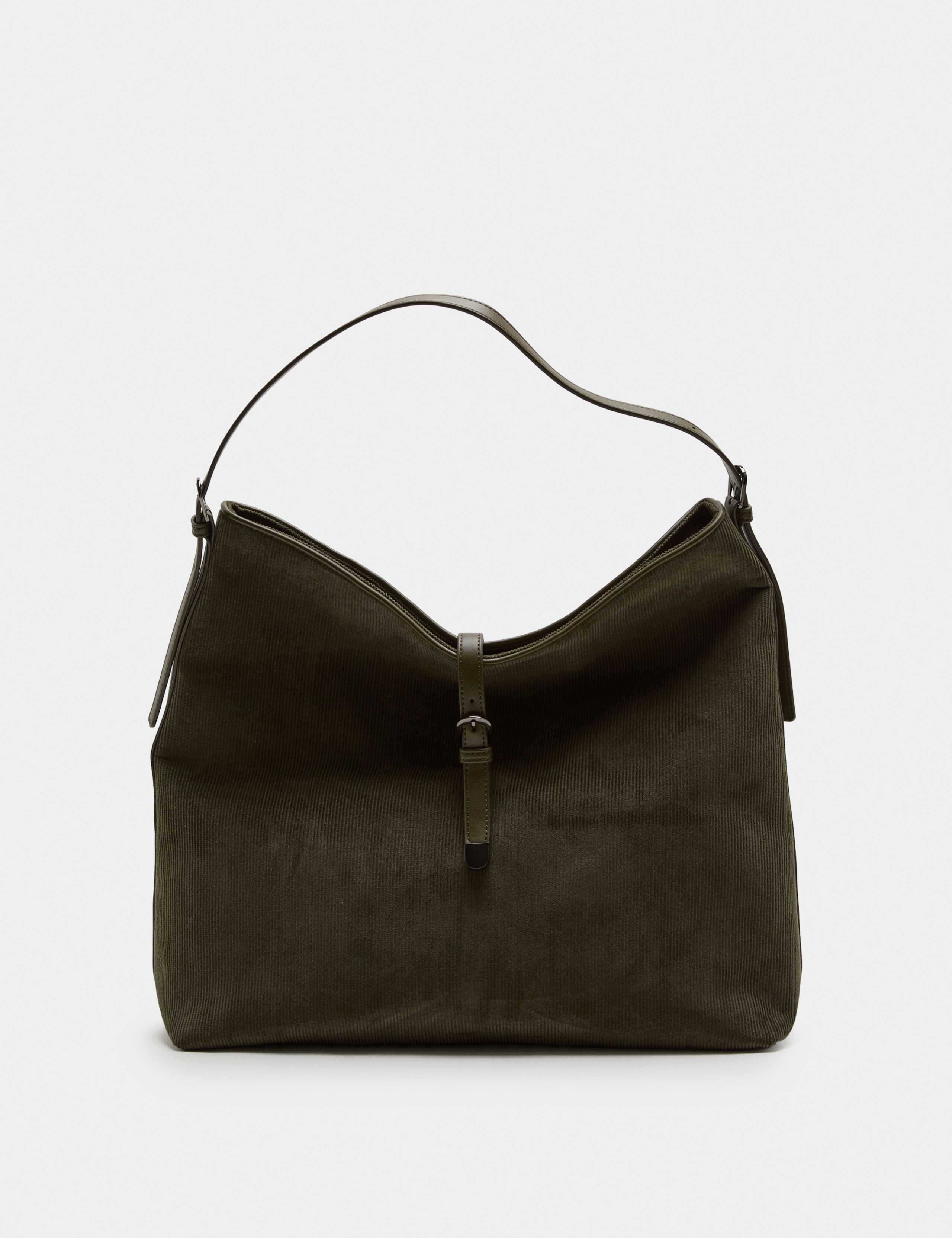 Cord Top Handle Shoulder Bag