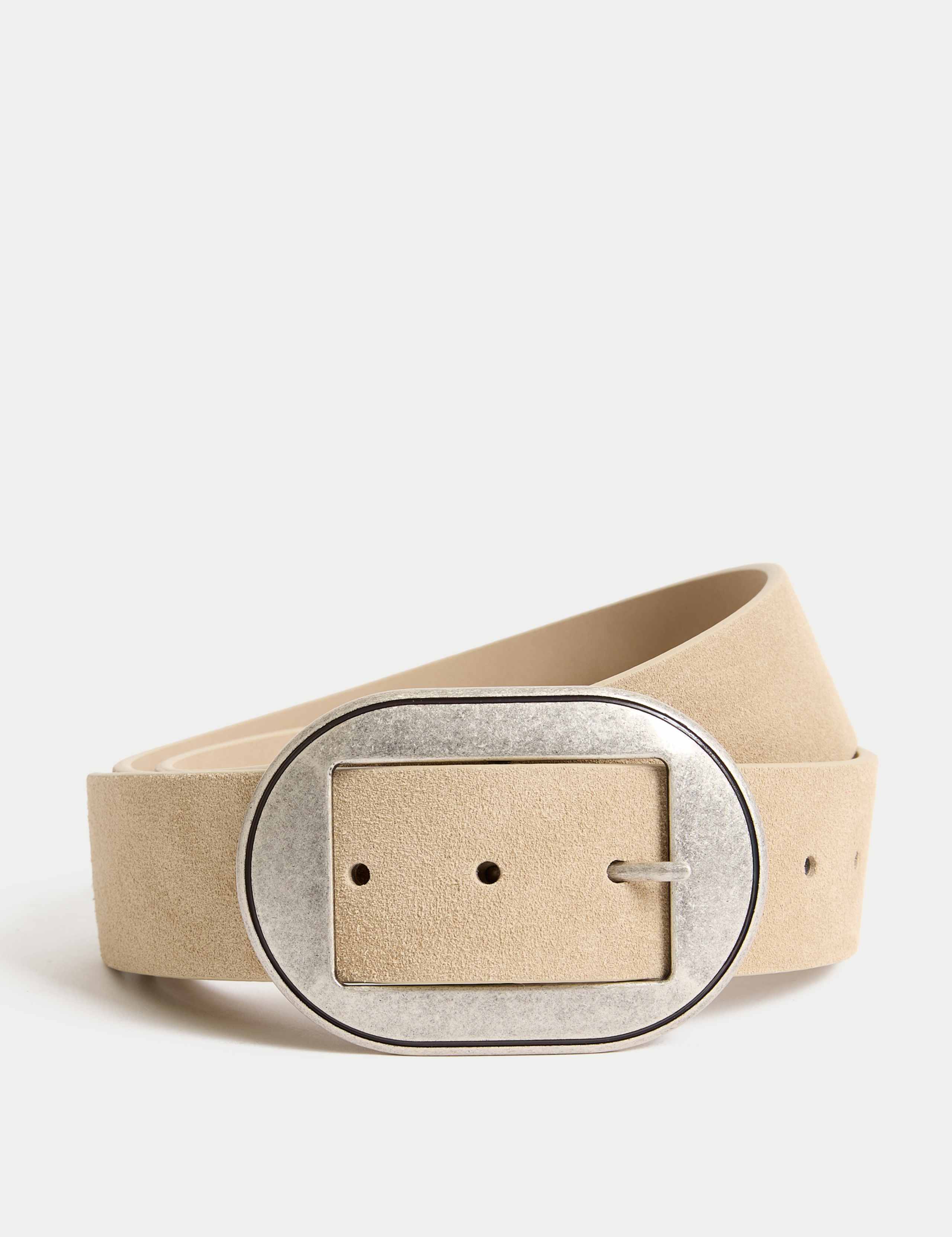 Suede Wide Jeans Belt