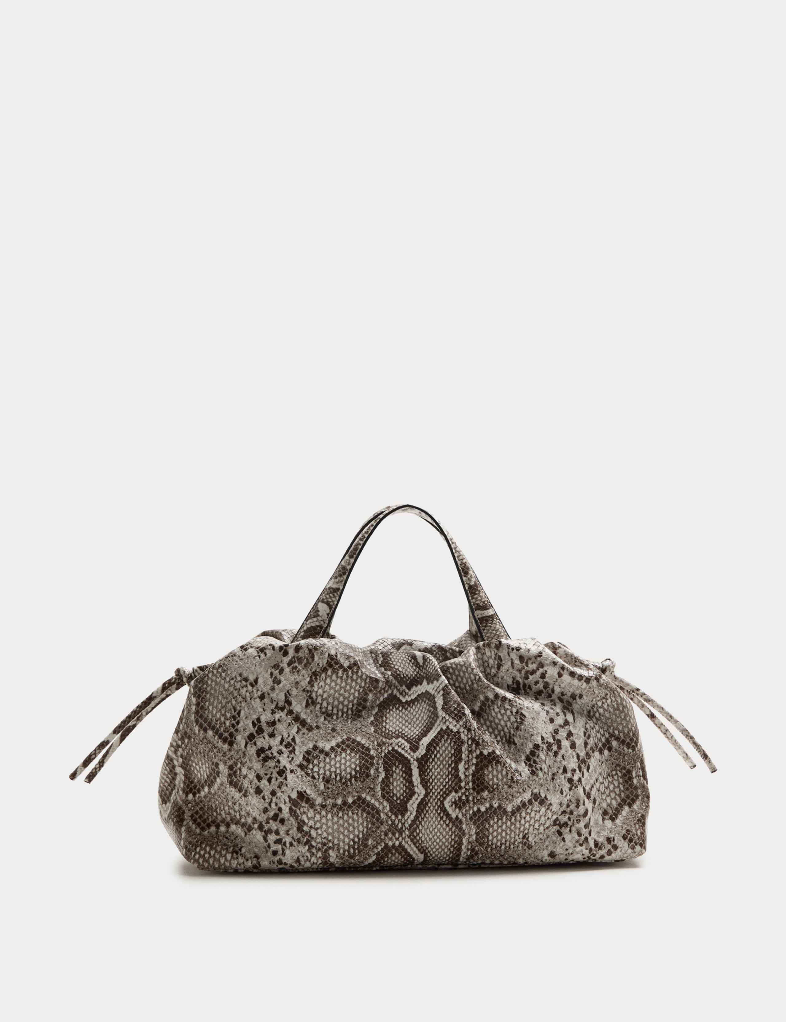 Faux Leather Slouchy Cross Body Bag