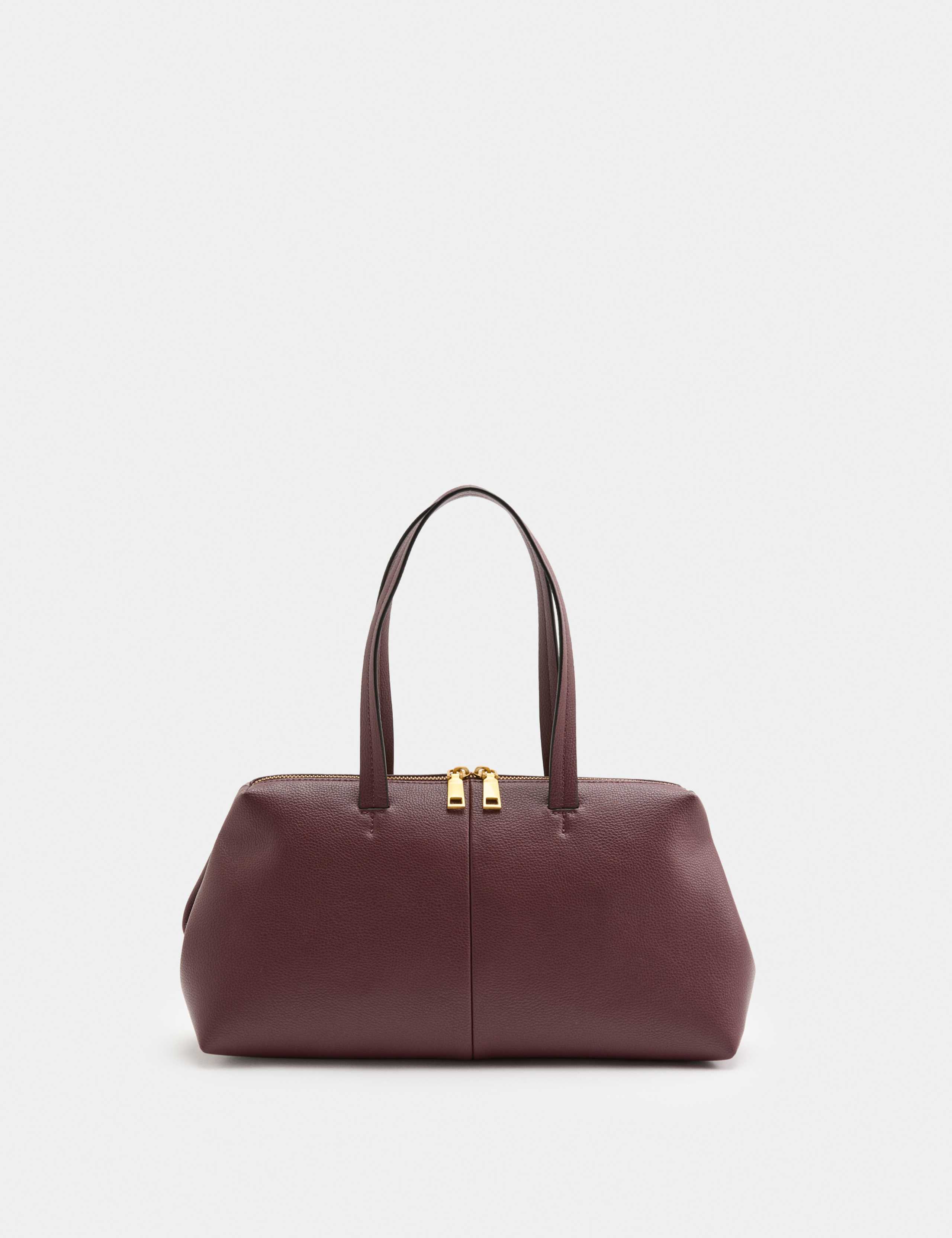 Double Zip Grab Bowler Bag