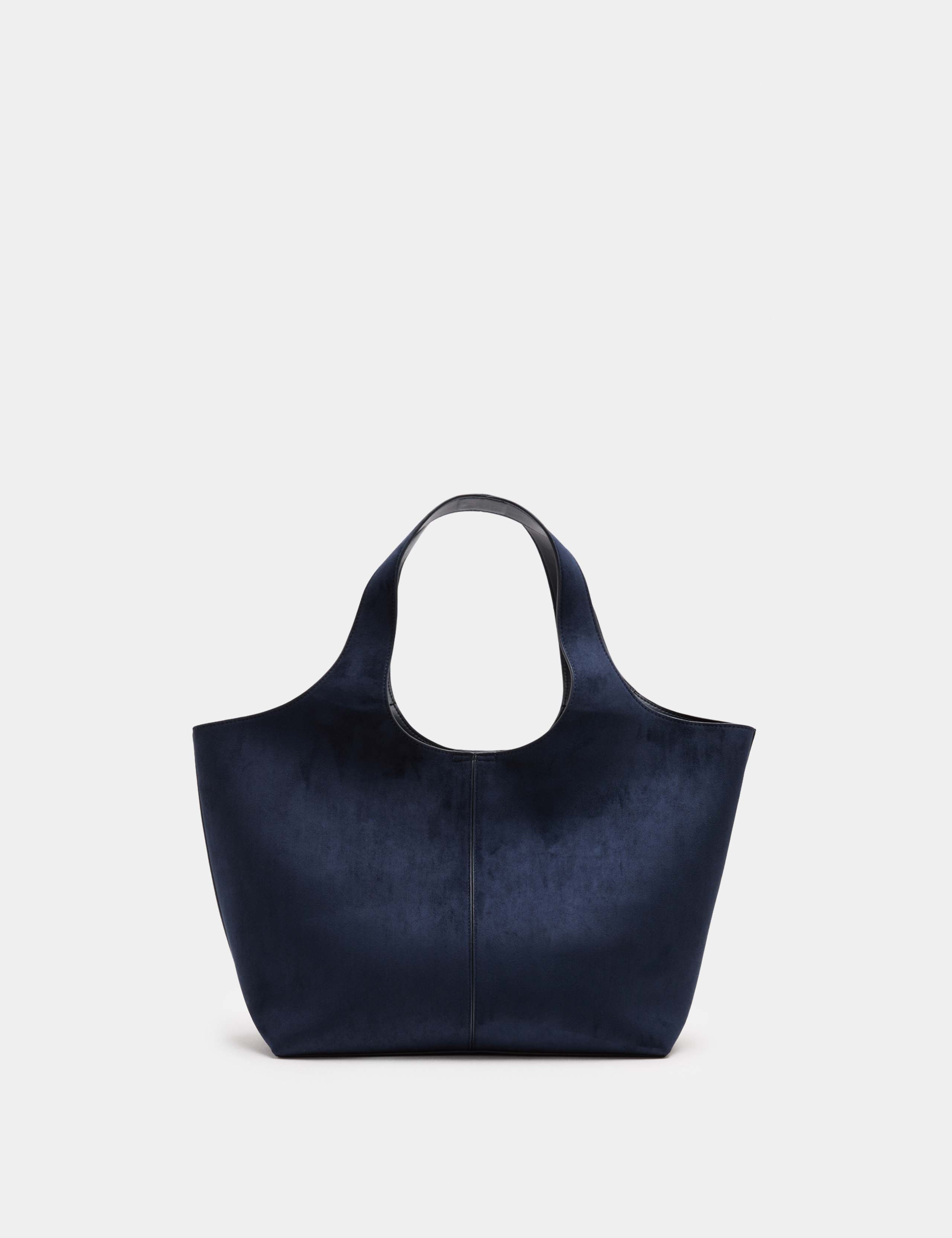 Faux Suede Tote Bag