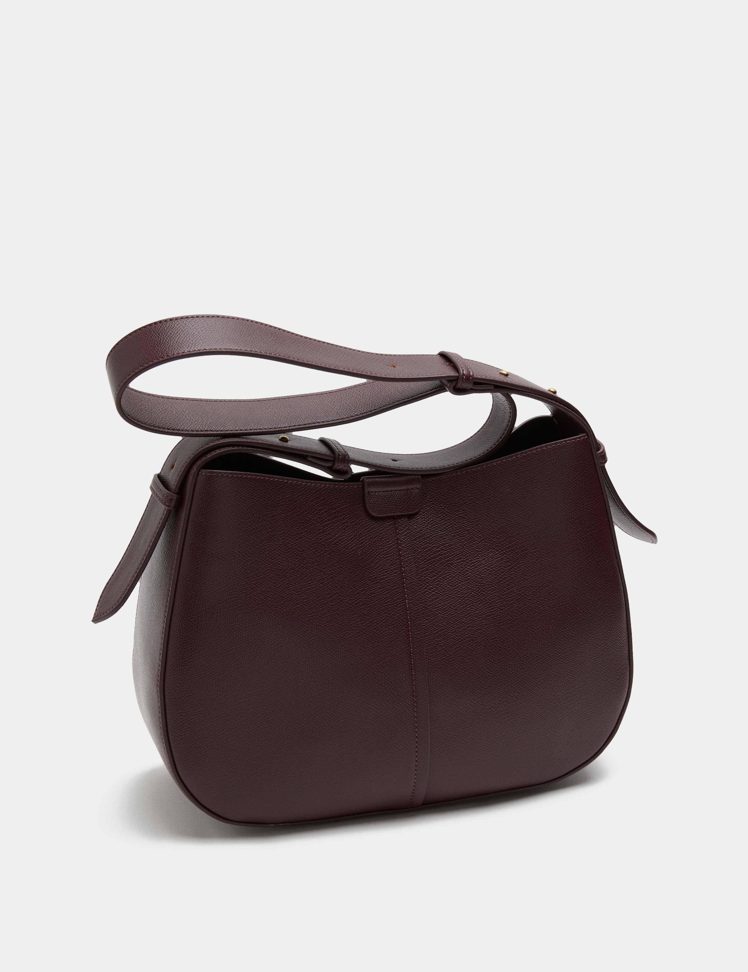 Faux Leather Saddle Bag