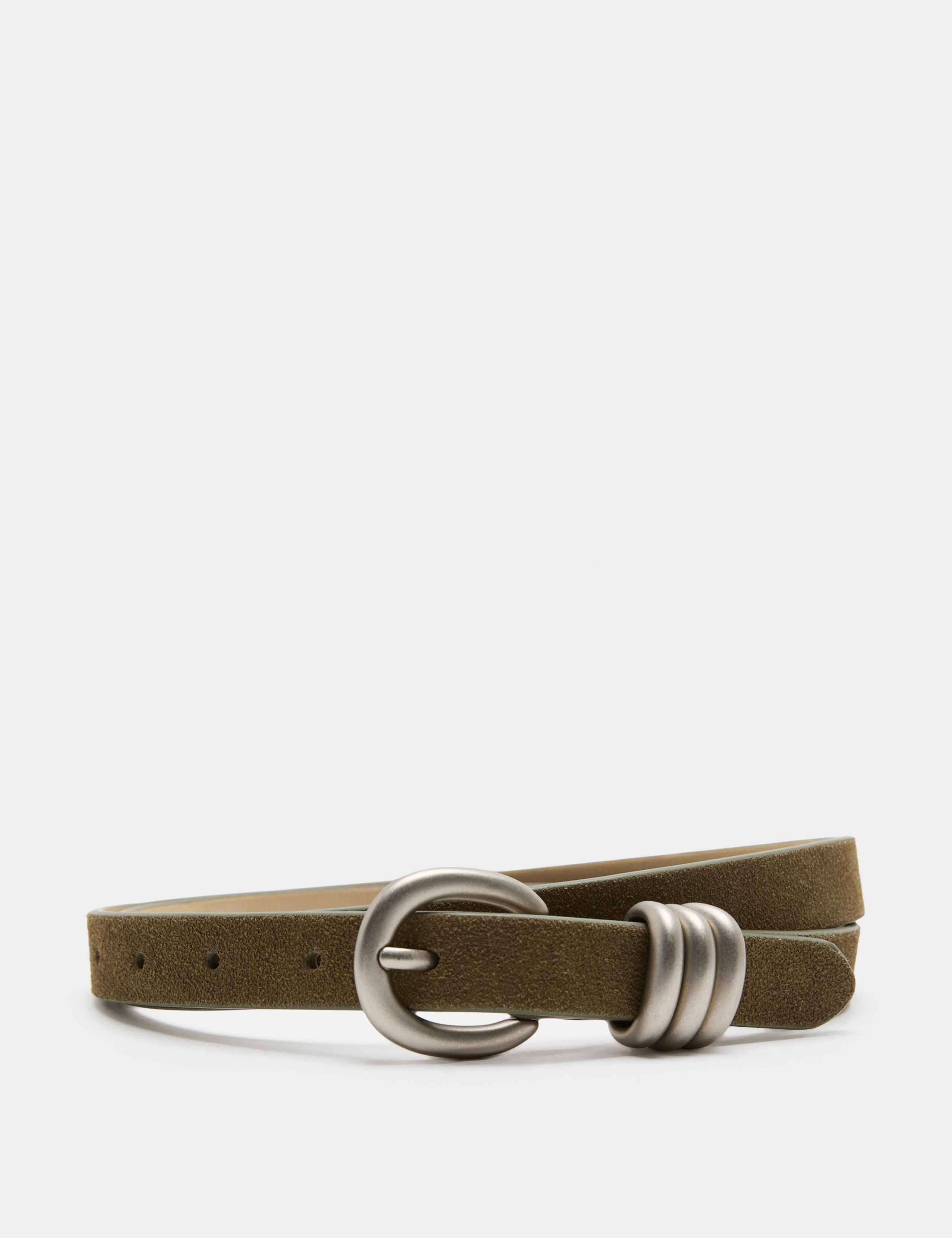 Leather Buckle Jeans Belt