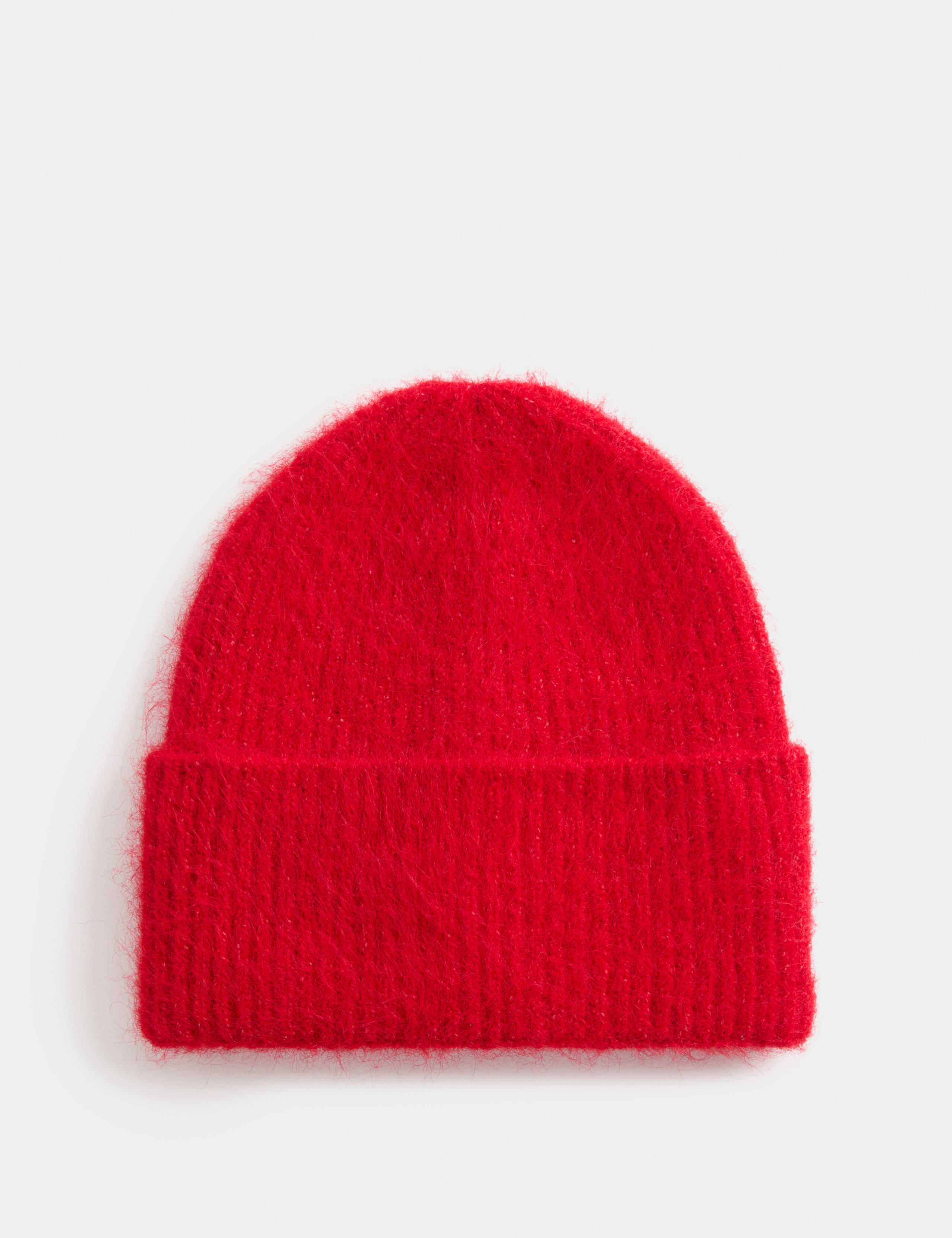 Rib Fluffy Beanie Hat