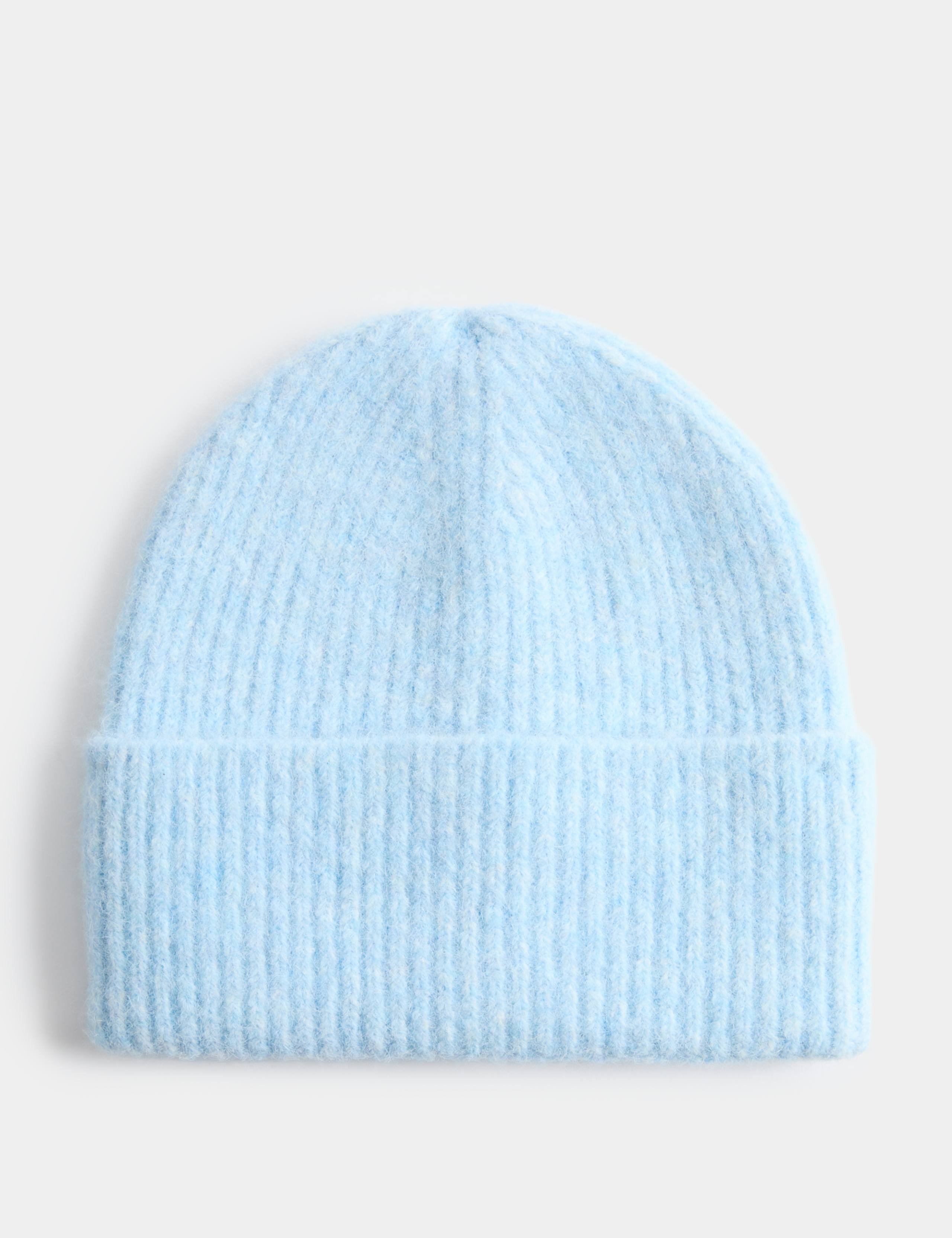 Rib Fluffy Beanie Hat