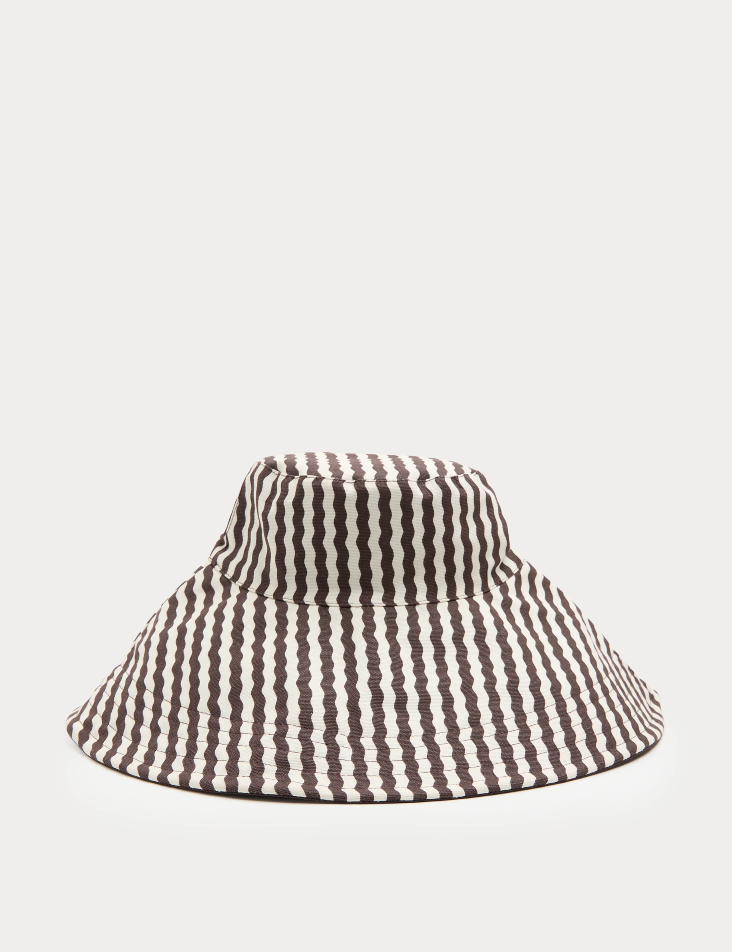 Pure Cotton Reversible Wide Brim Bucket Hat