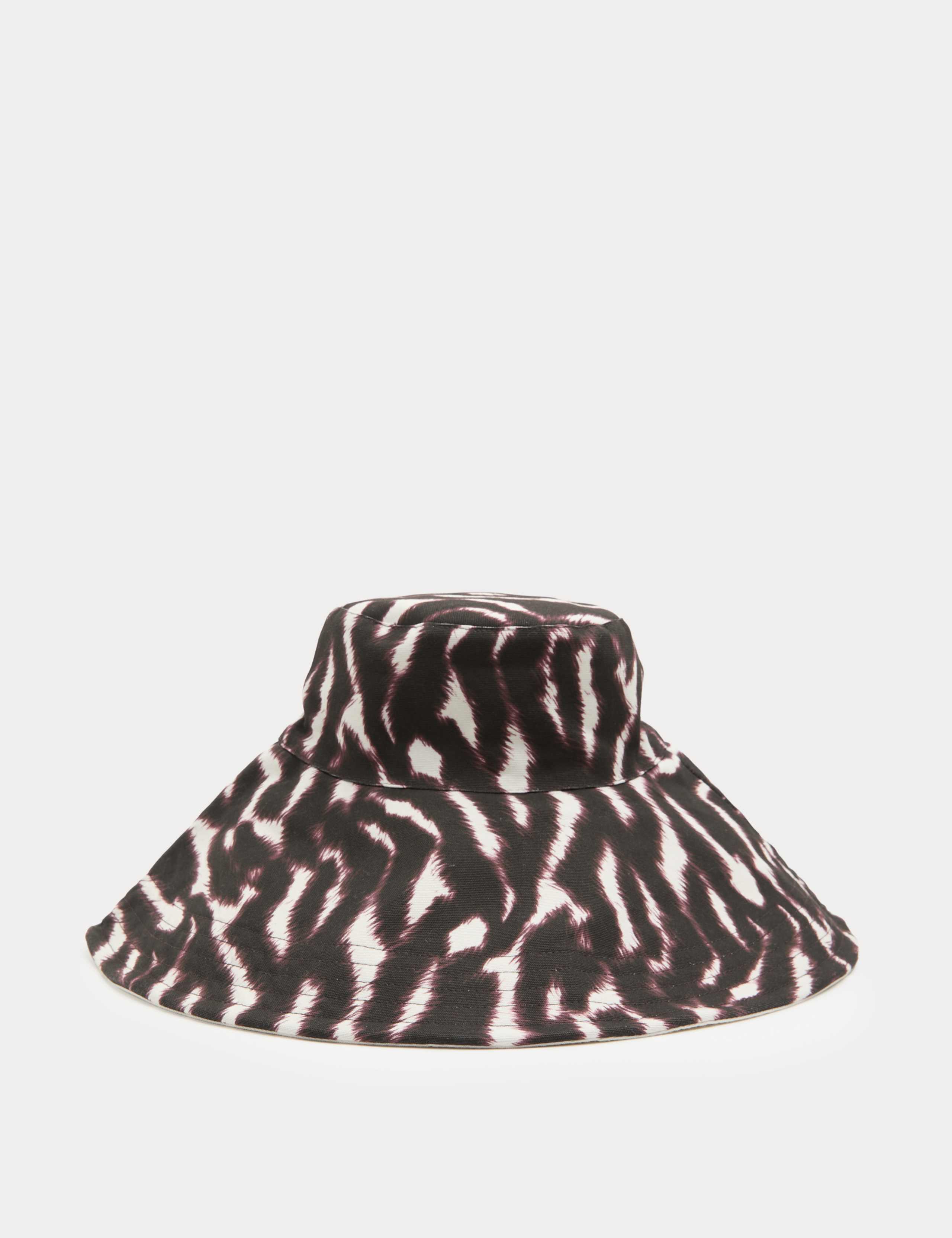 Pure Cotton Reversible Wide Brim Bucket Hat