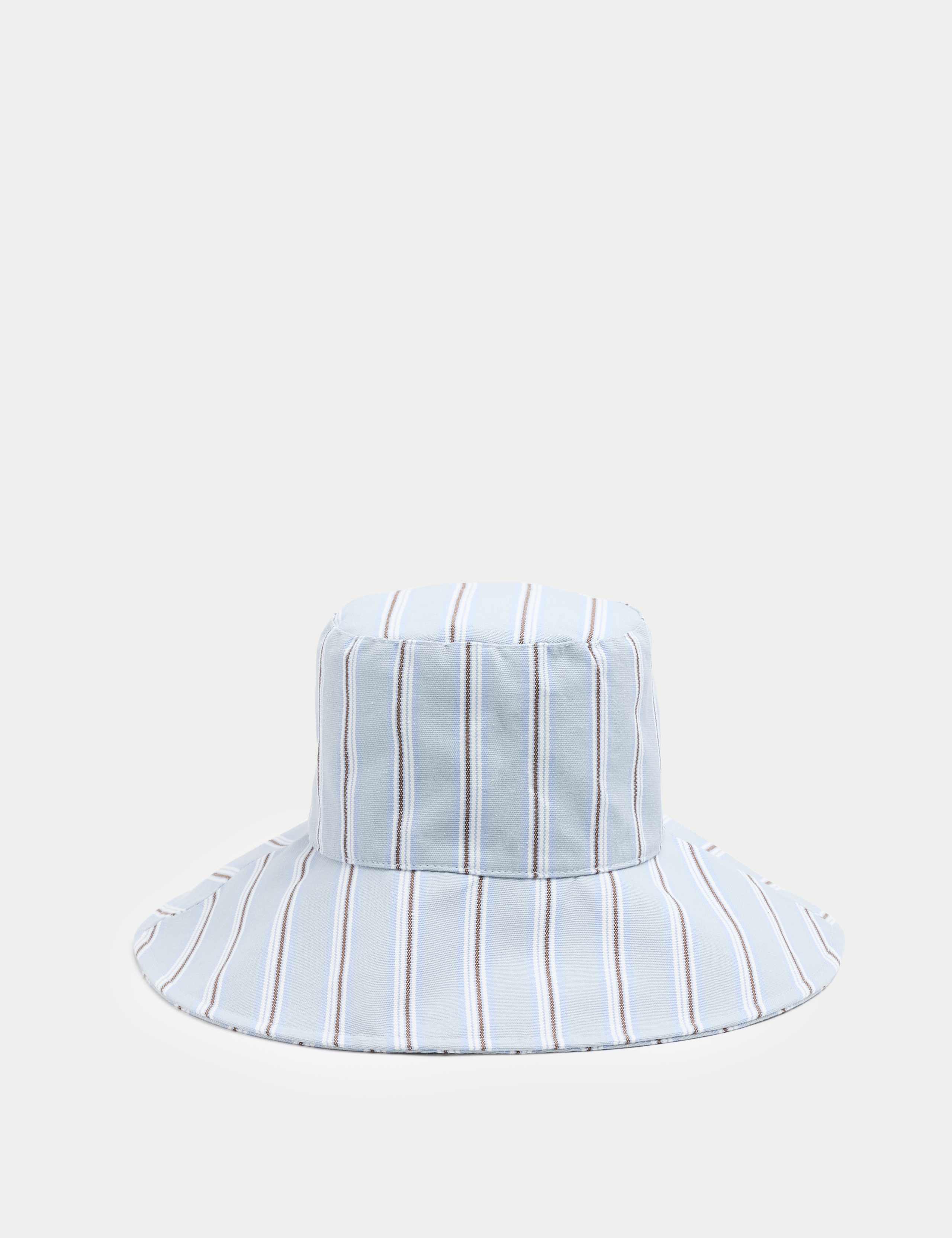 Pure Cotton Wide Brim Bucket Hat