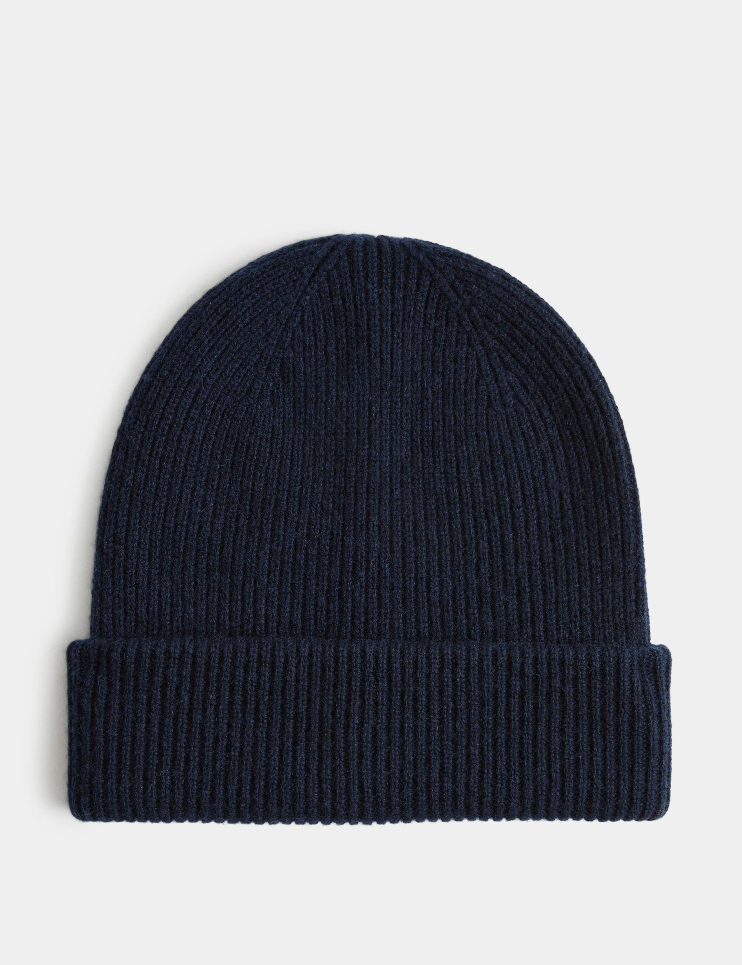 Wool Rich Beanie with Cashmere