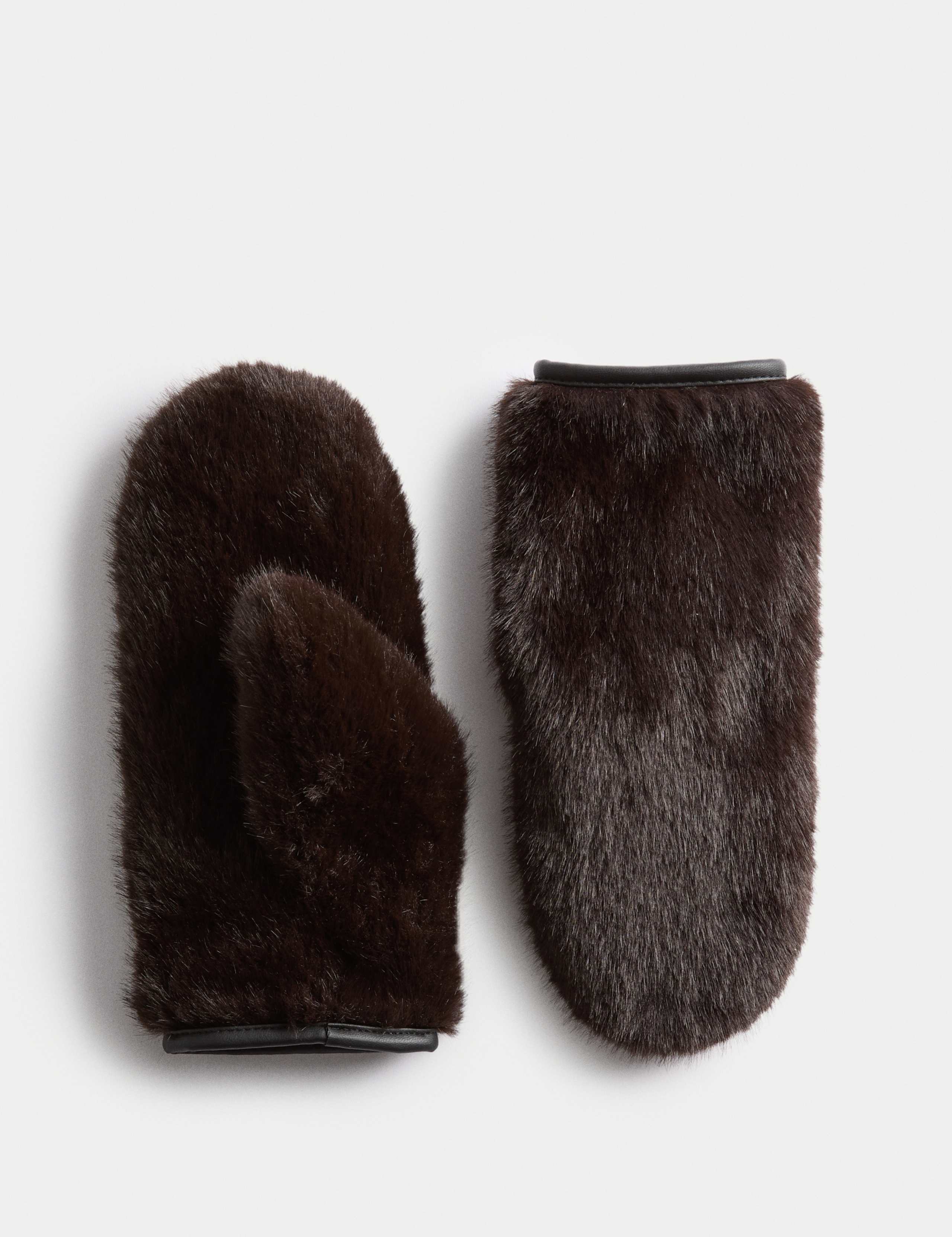 Faux Fur Mittens