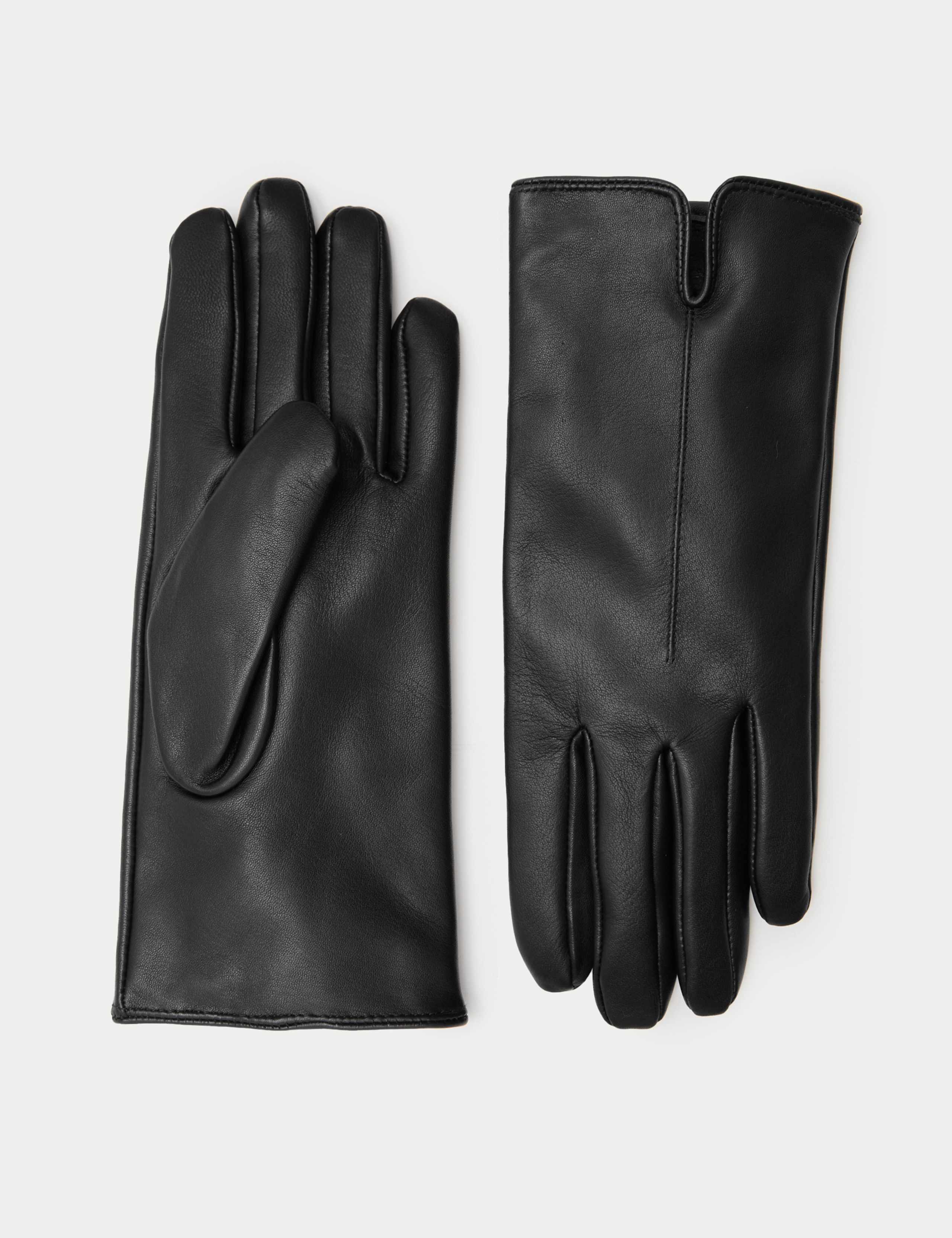 Leather Cashmere Lined Gloves