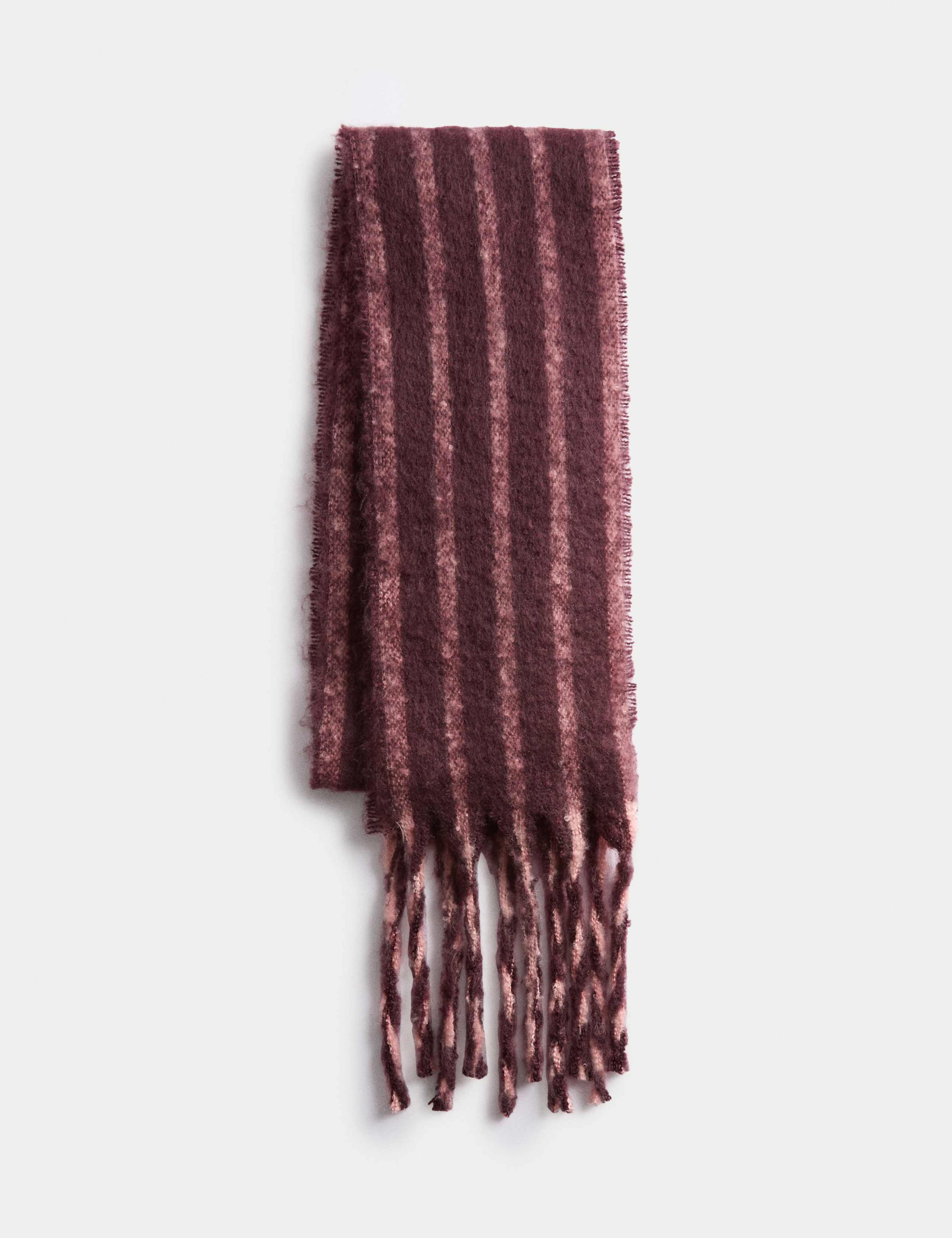Striped Brushed Scarf