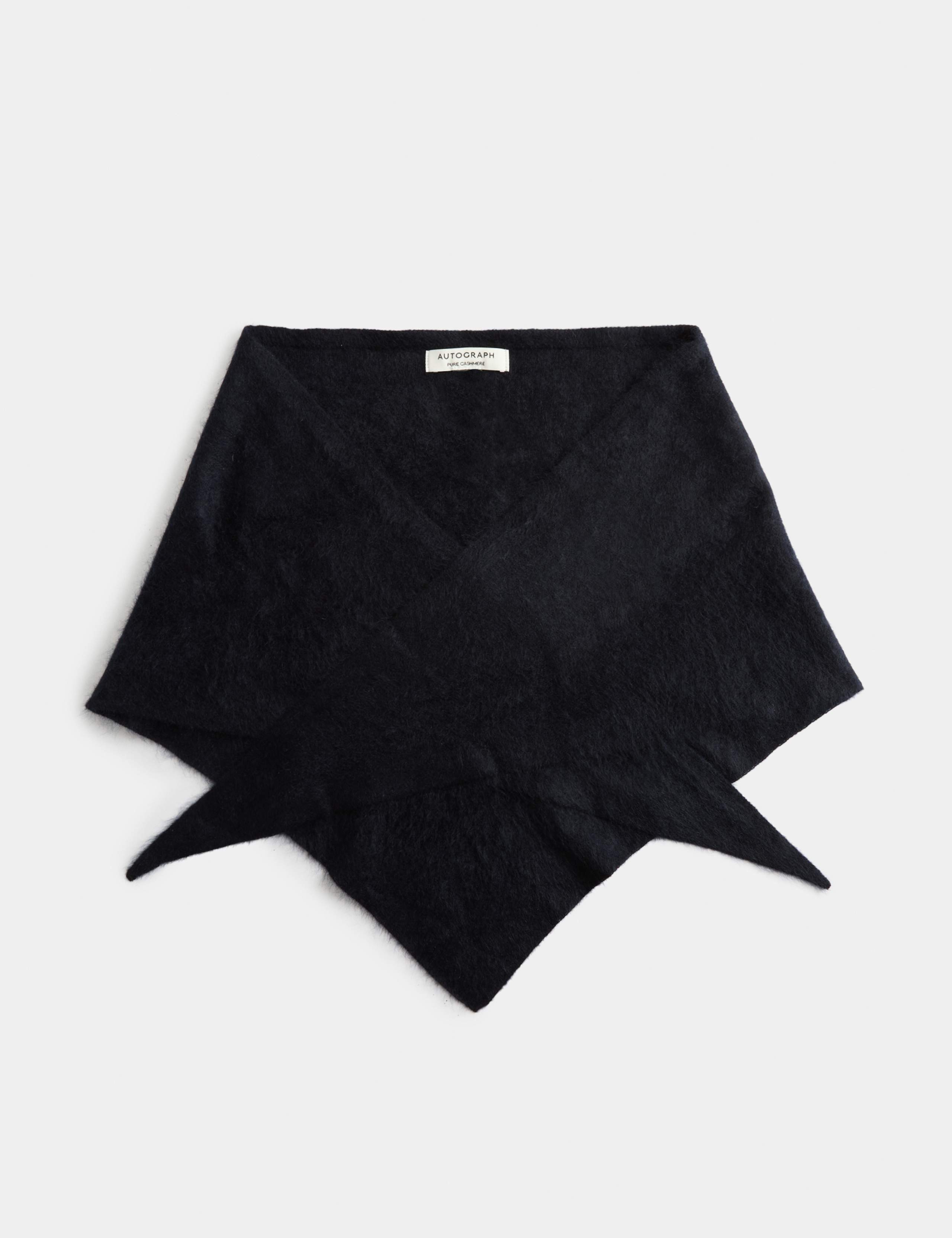 Brushed Cashmere Triangle Scarf