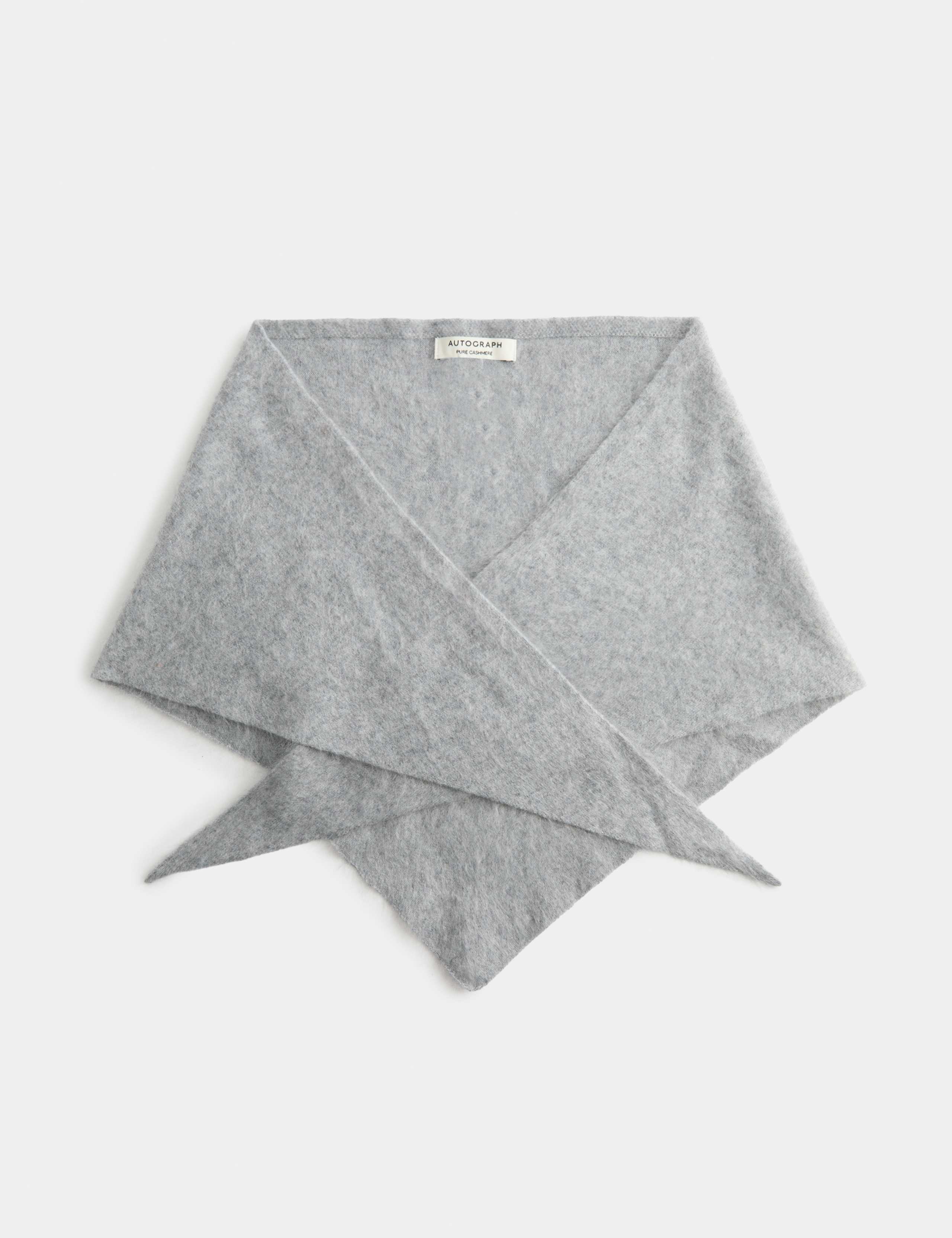 Brushed Cashmere Triangle Scarf