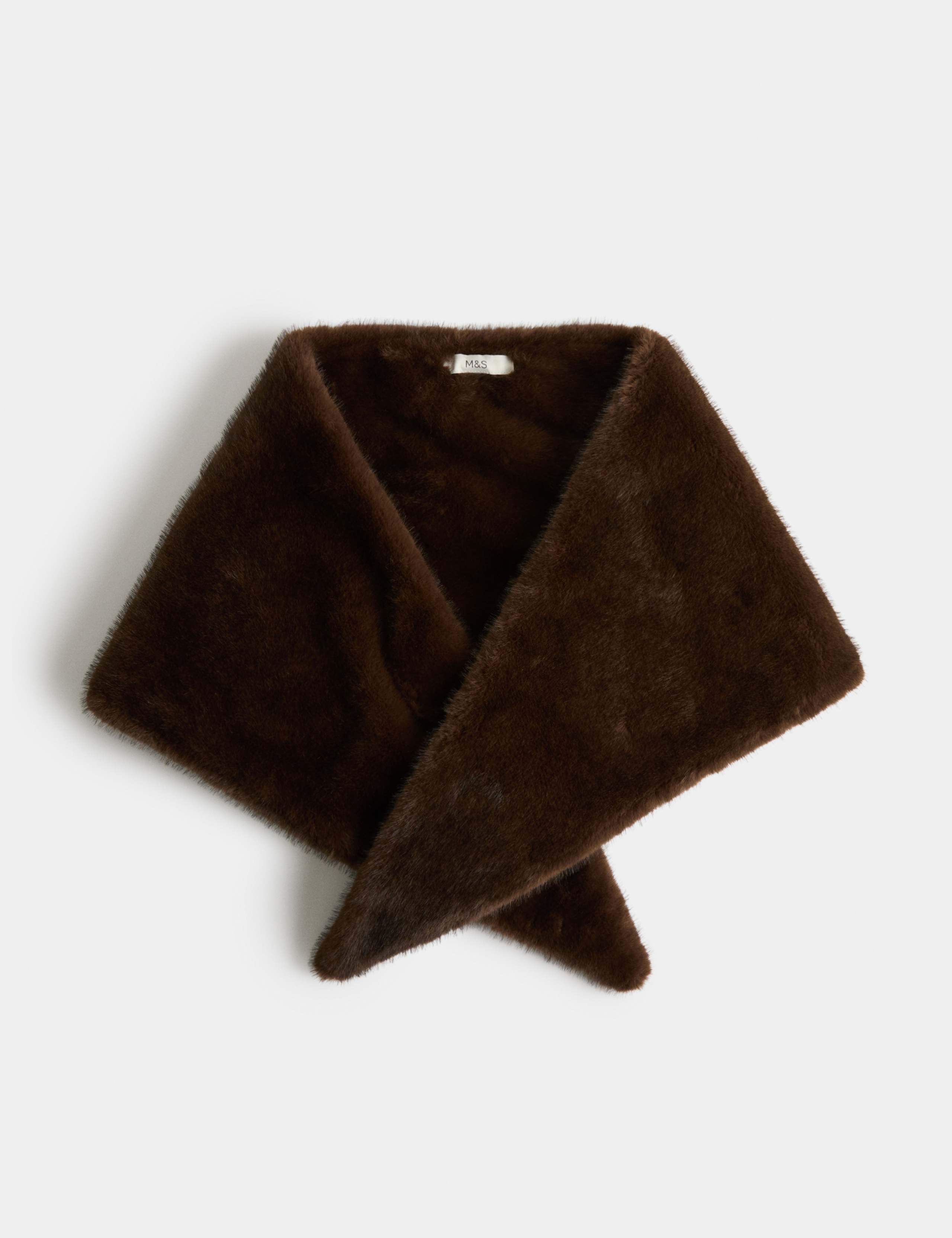 Faux Fur Triangle Scarf