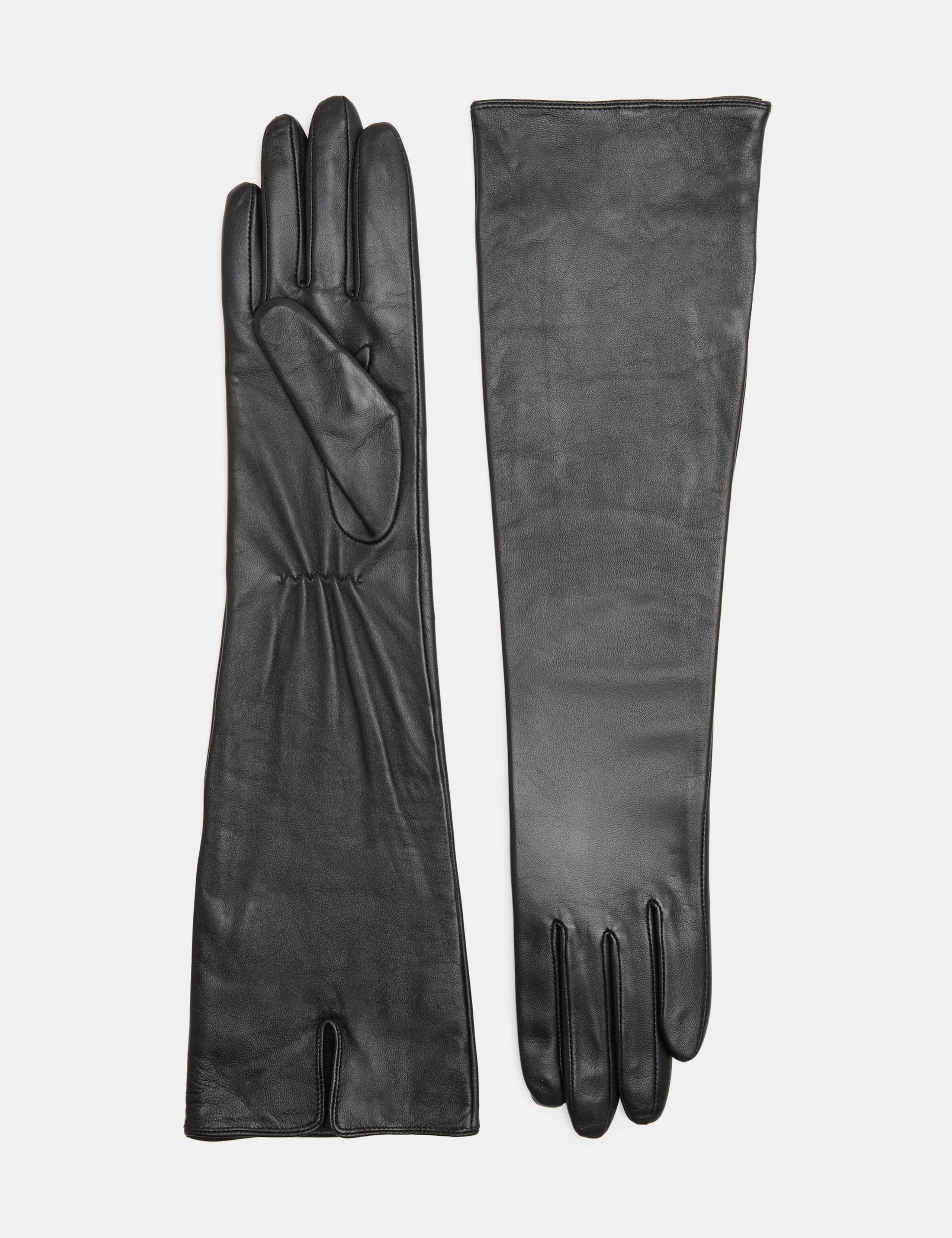 Leather Long Gloves