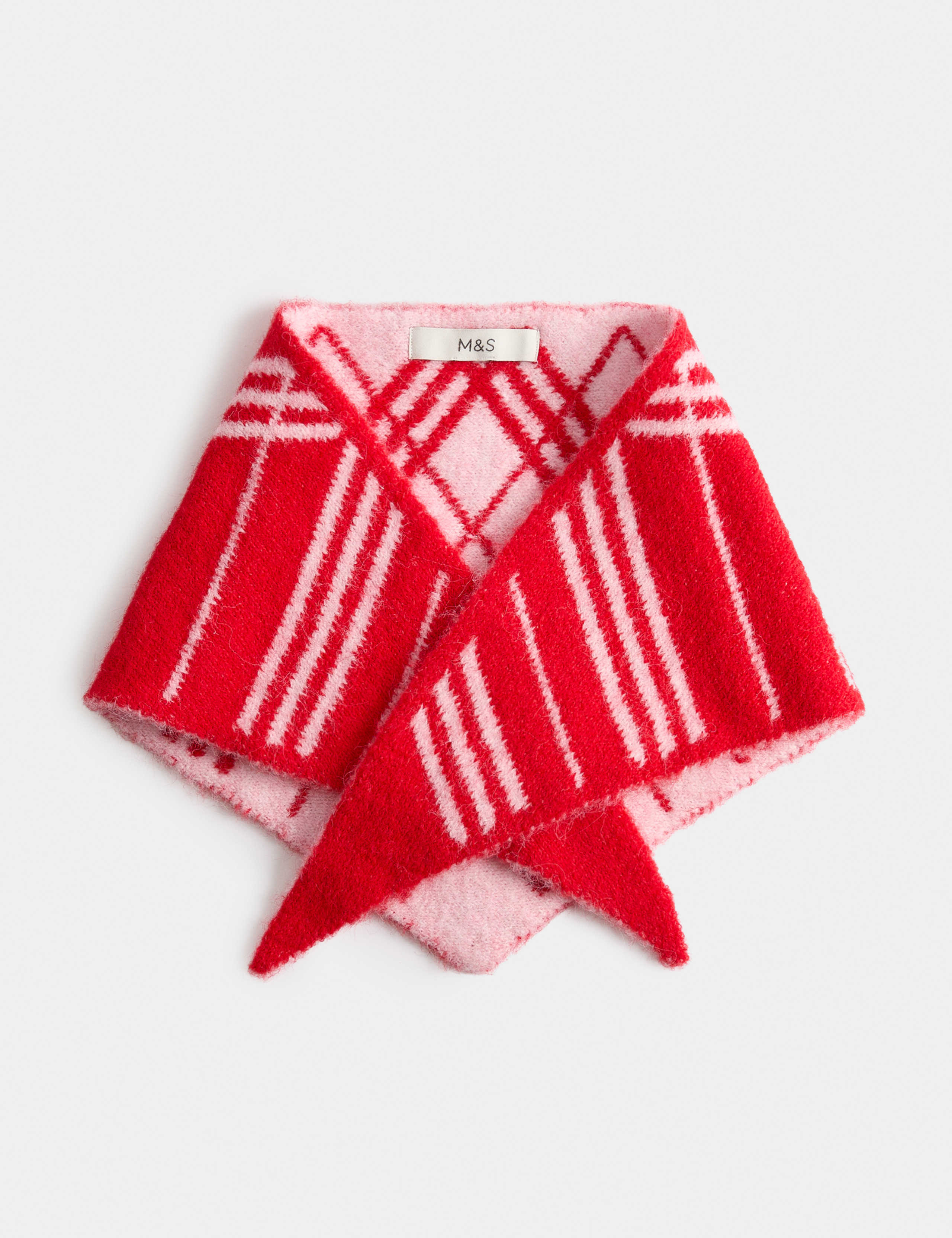 Checked Triangle Scarf