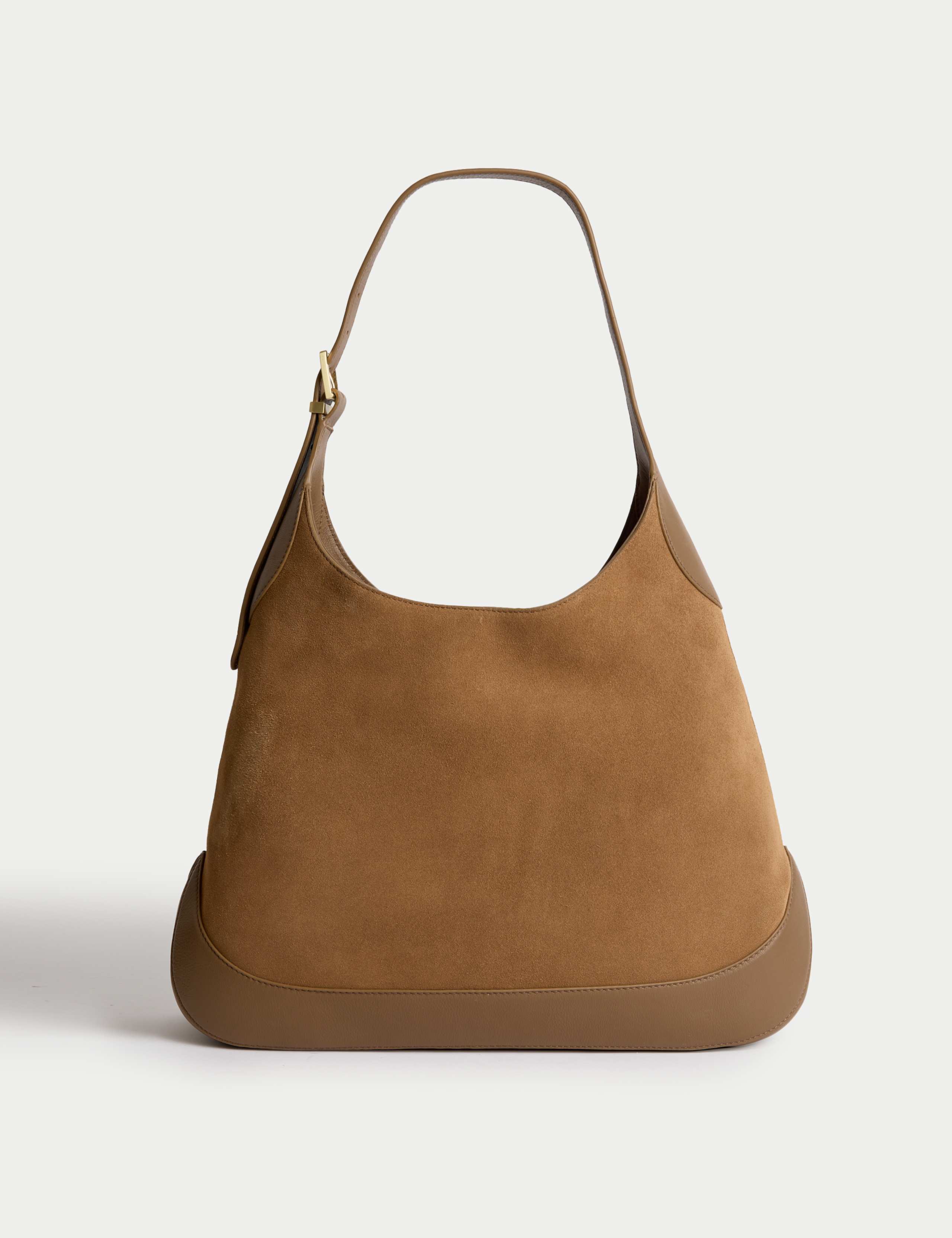 Suede Top Handle Shoulder Tote