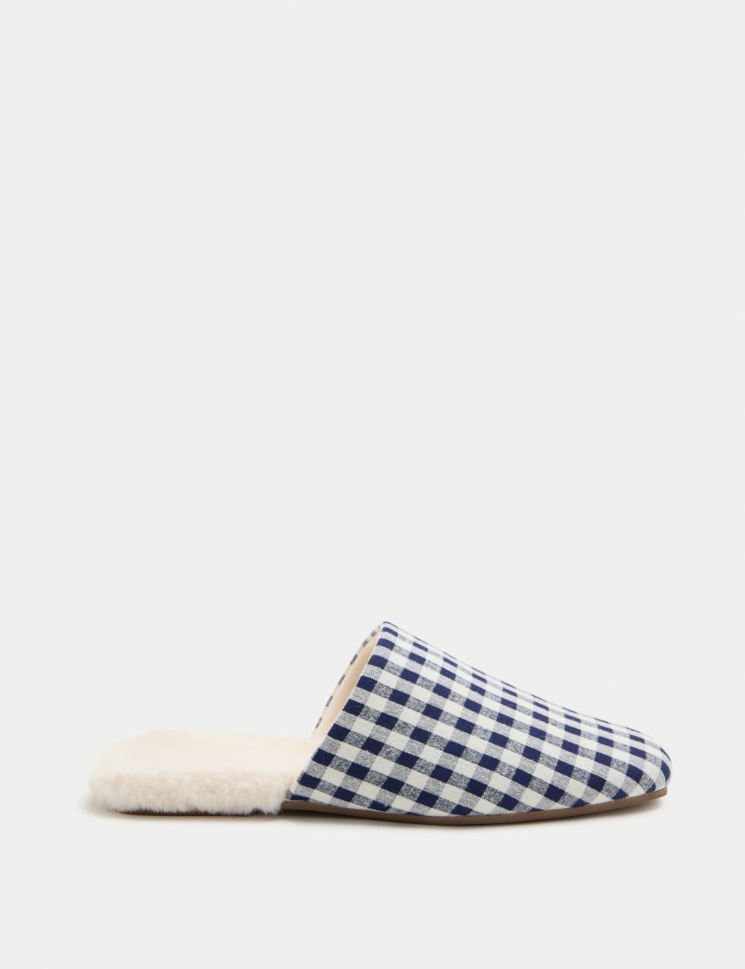 Faux Fur Mule Slippers