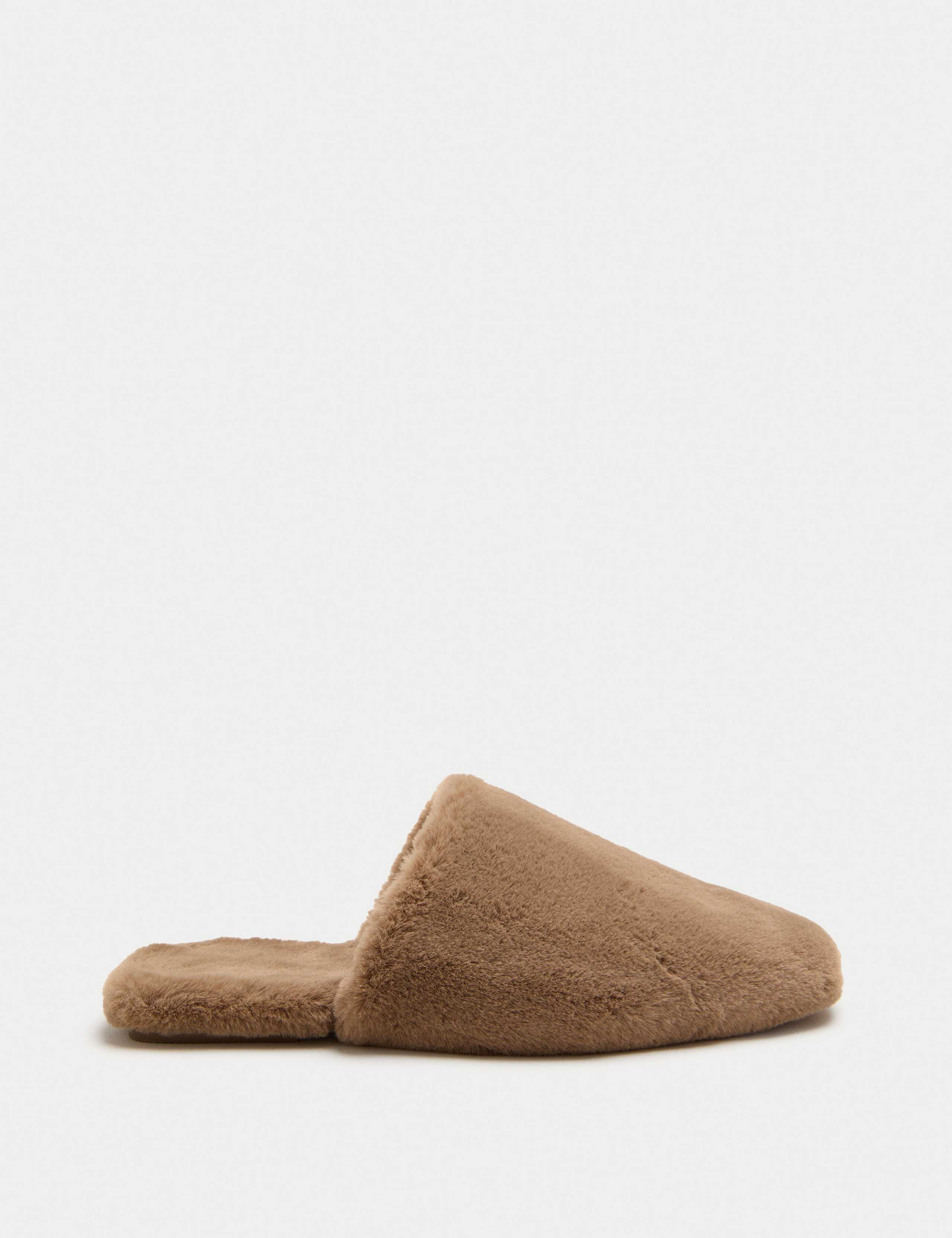 Faux Fur Mule Slippers