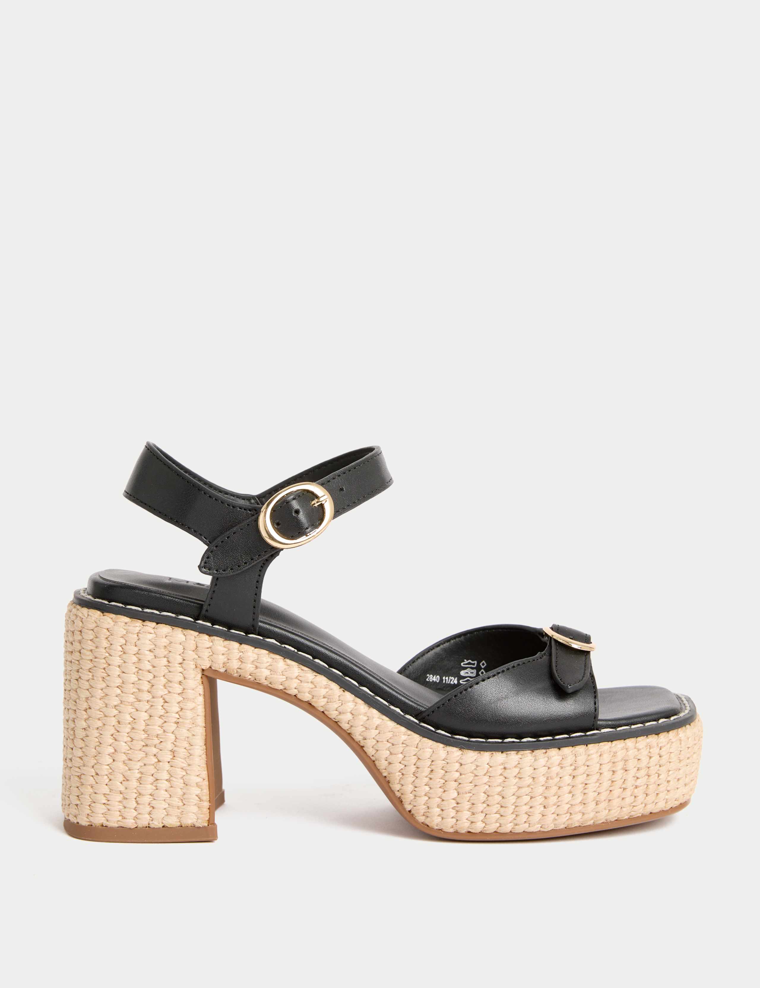 Buckle Platform Sandals