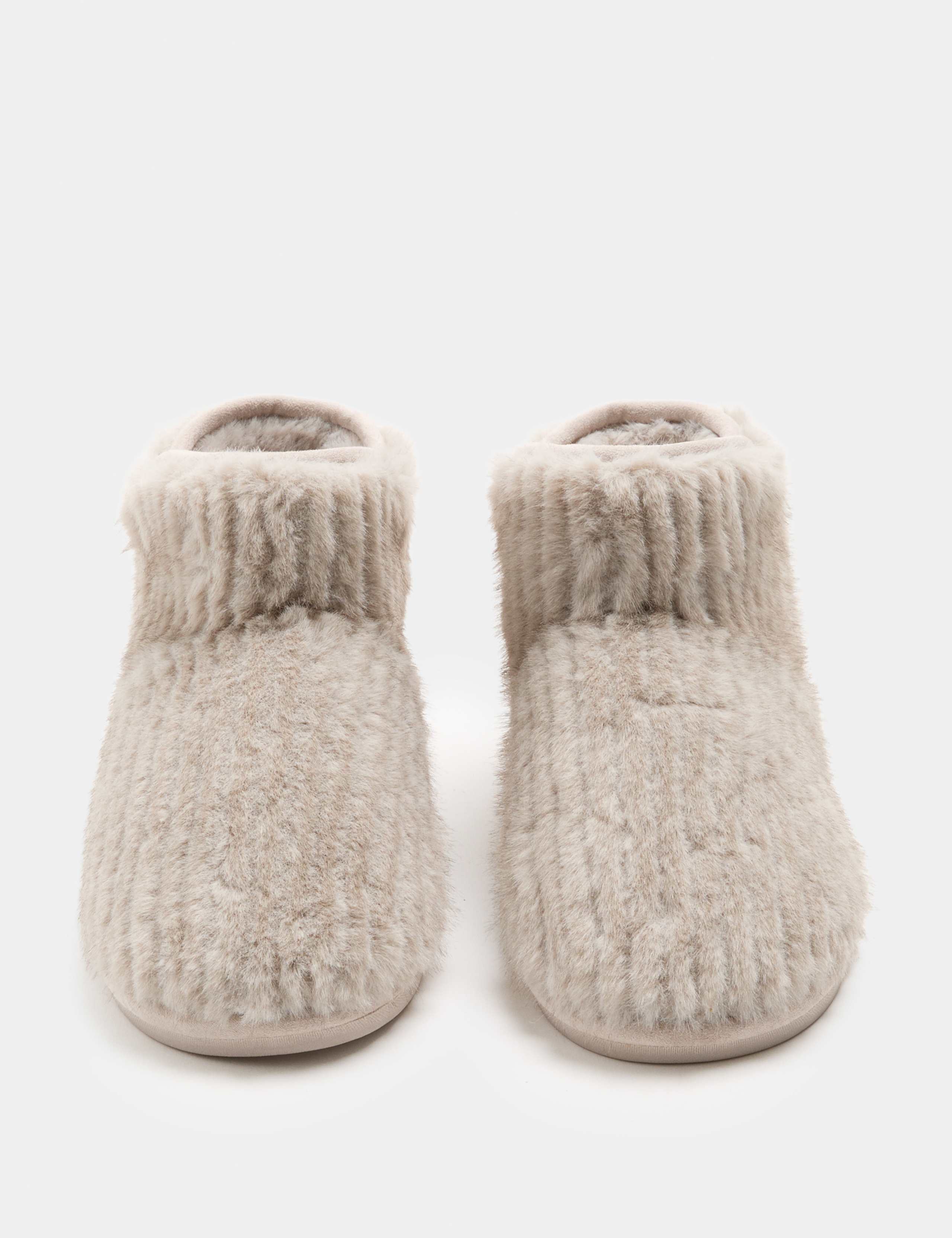 Faux Fur Slipper Boots