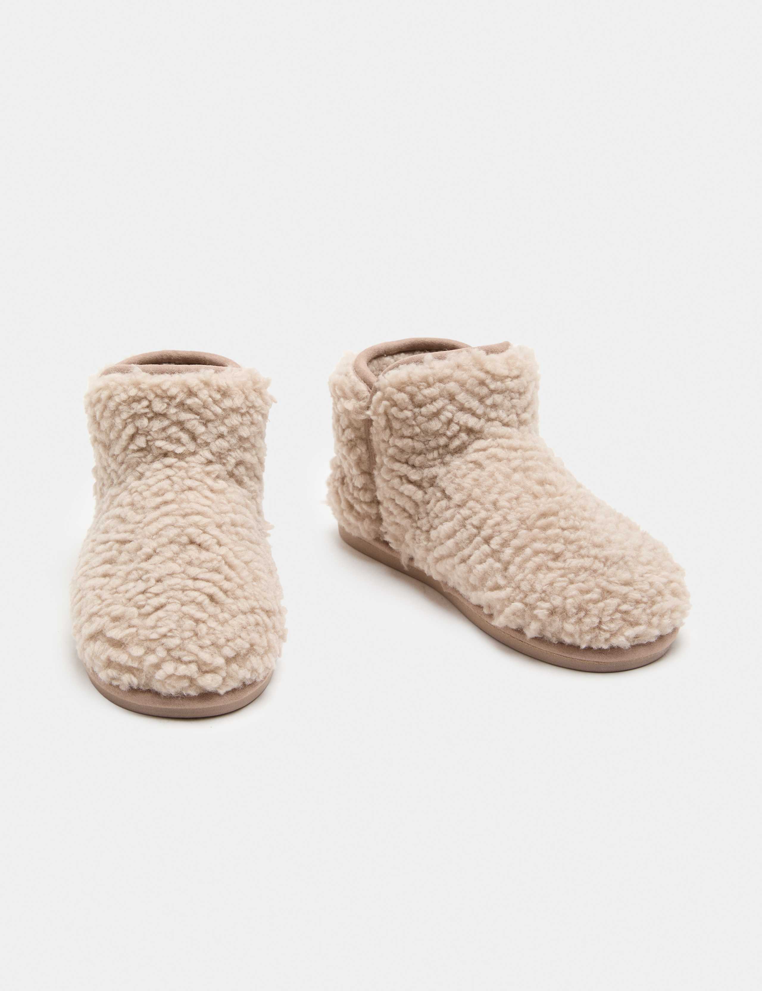 Faux Fur Slipper Boots