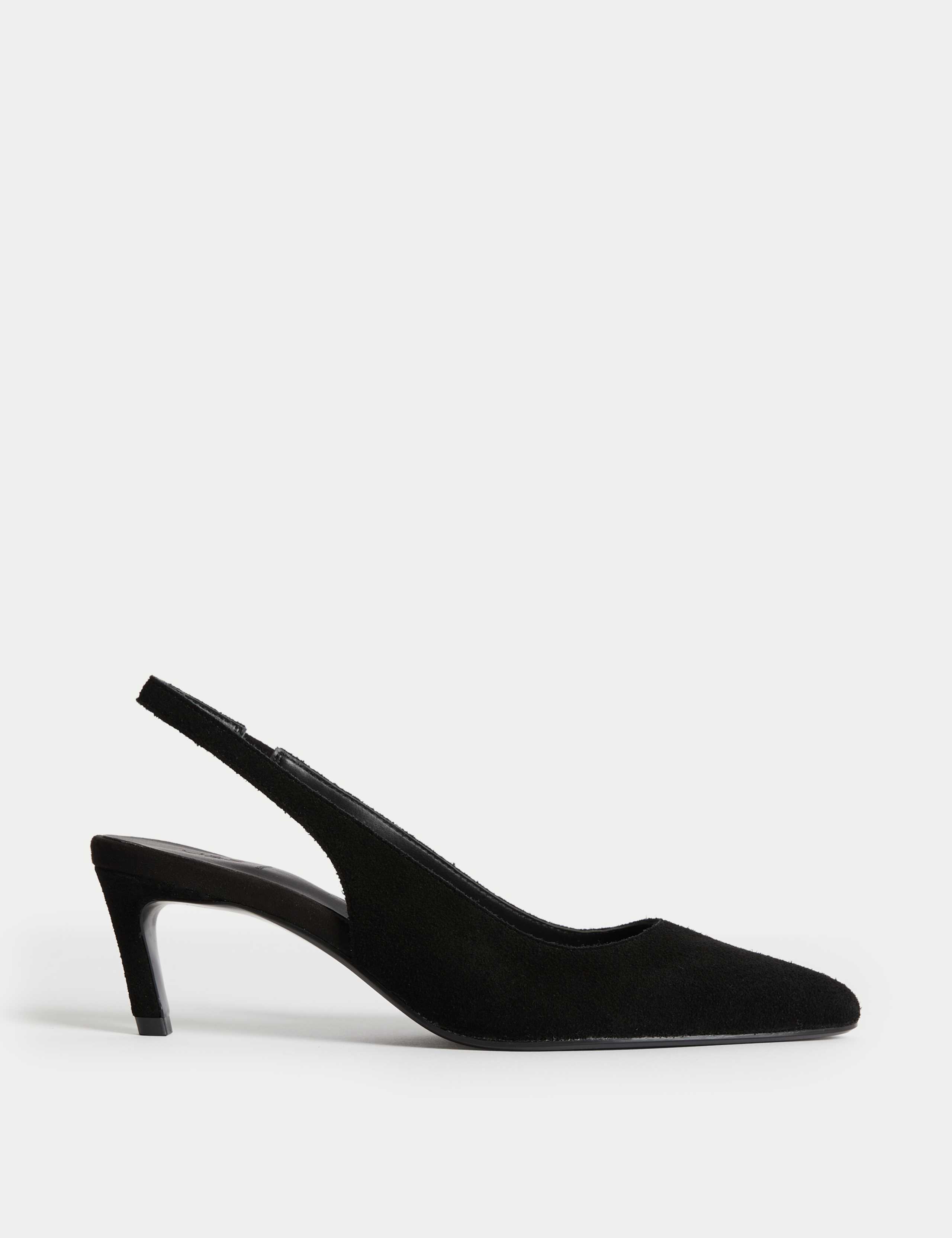 Suede Stiletto Heel Court Shoes