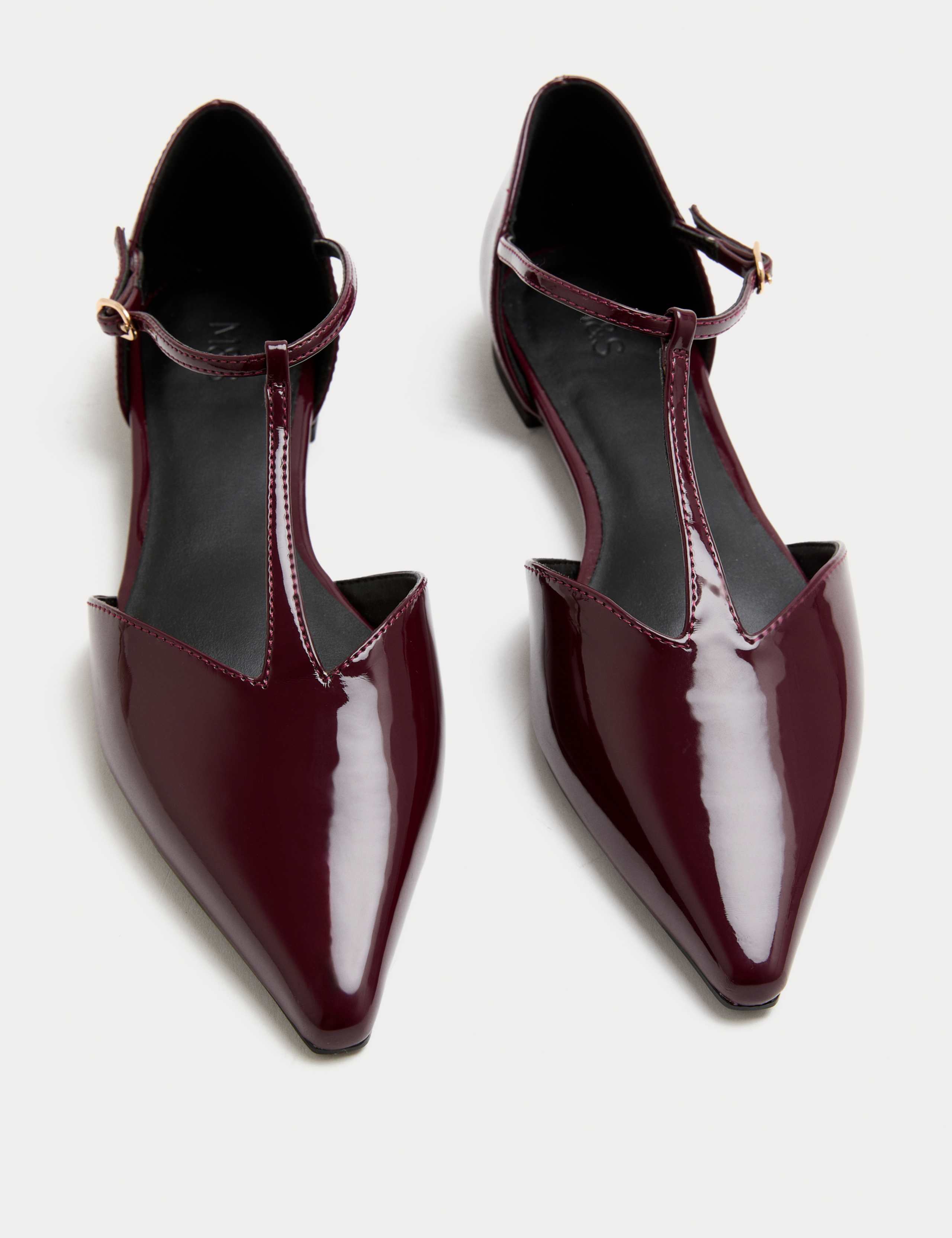 T Bar Pointed Ballet Pump