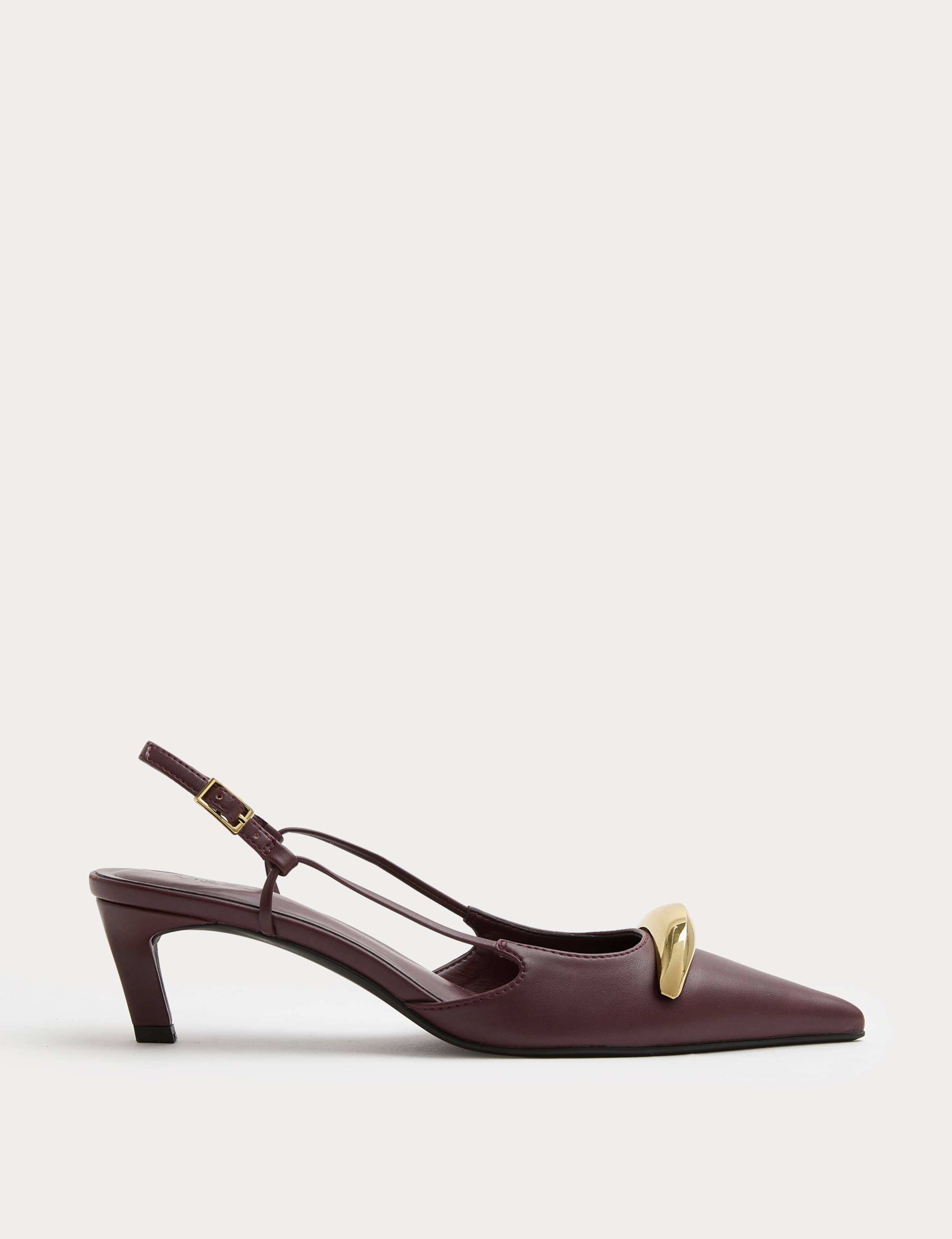 Slingback Kitten Heels