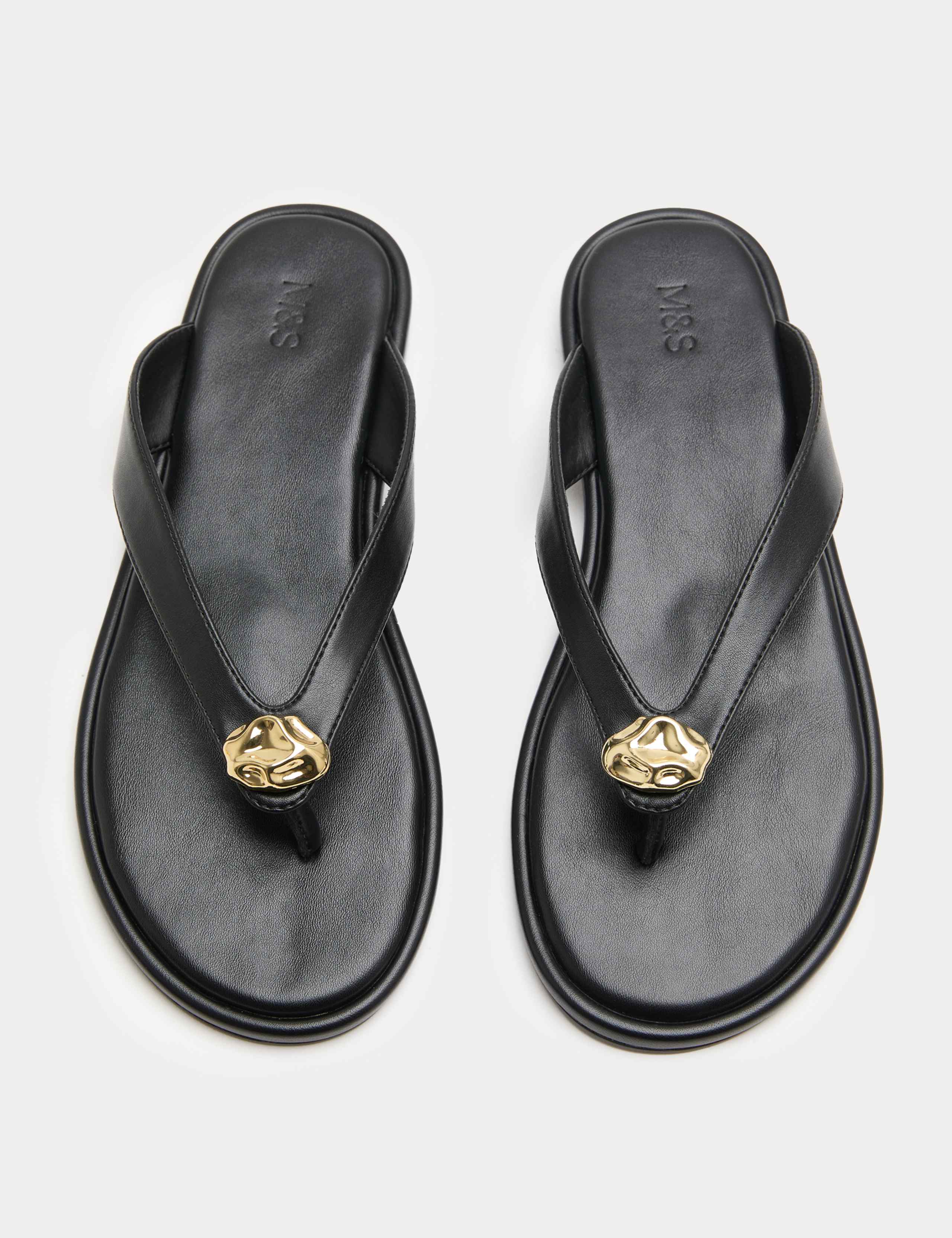 Ladies' Gold Folding Flip-Flops With Pouch – Spa, Beach, Pool, Shower – S/M/L/XL