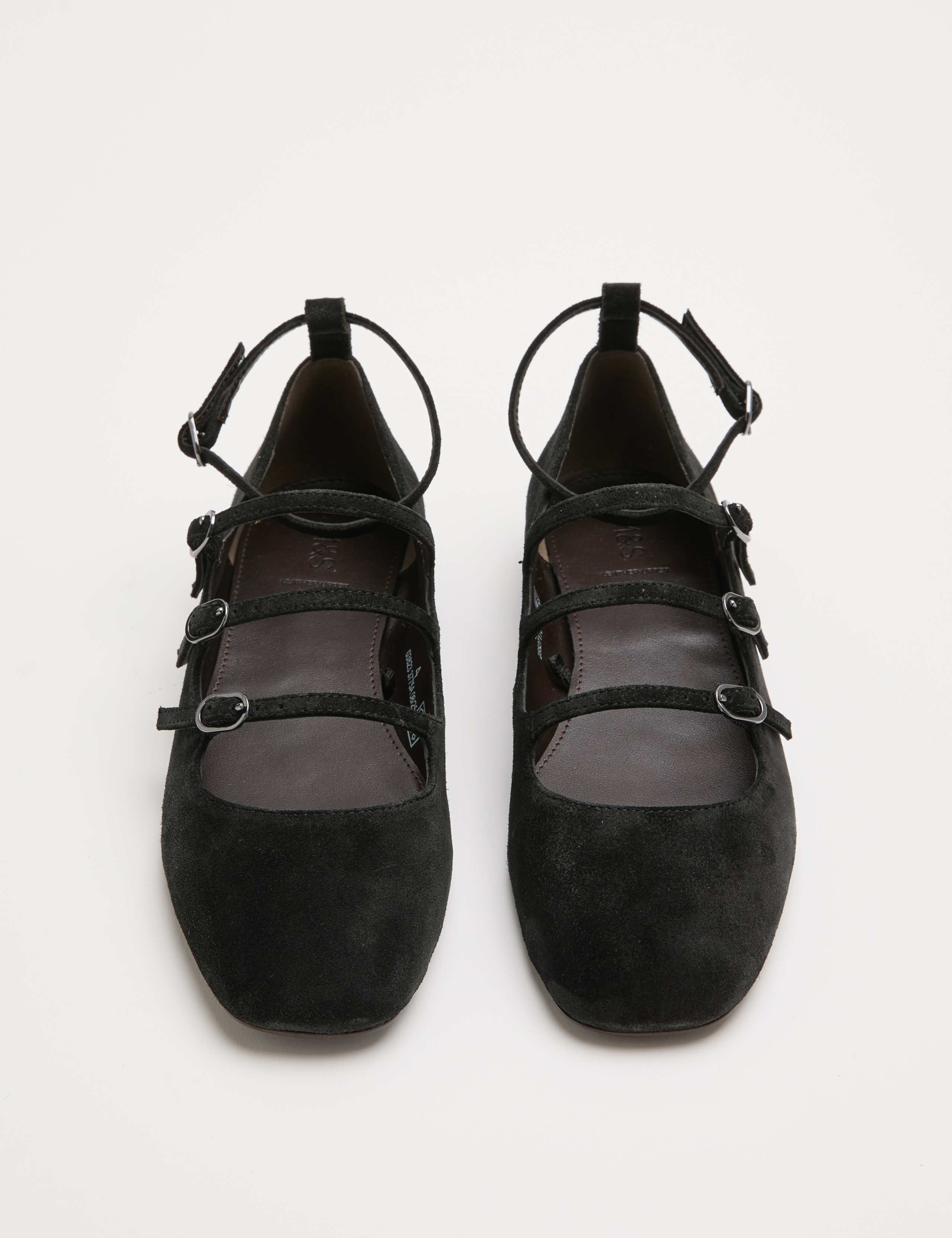 Suede Ankle Strap Mary Jane Pumps