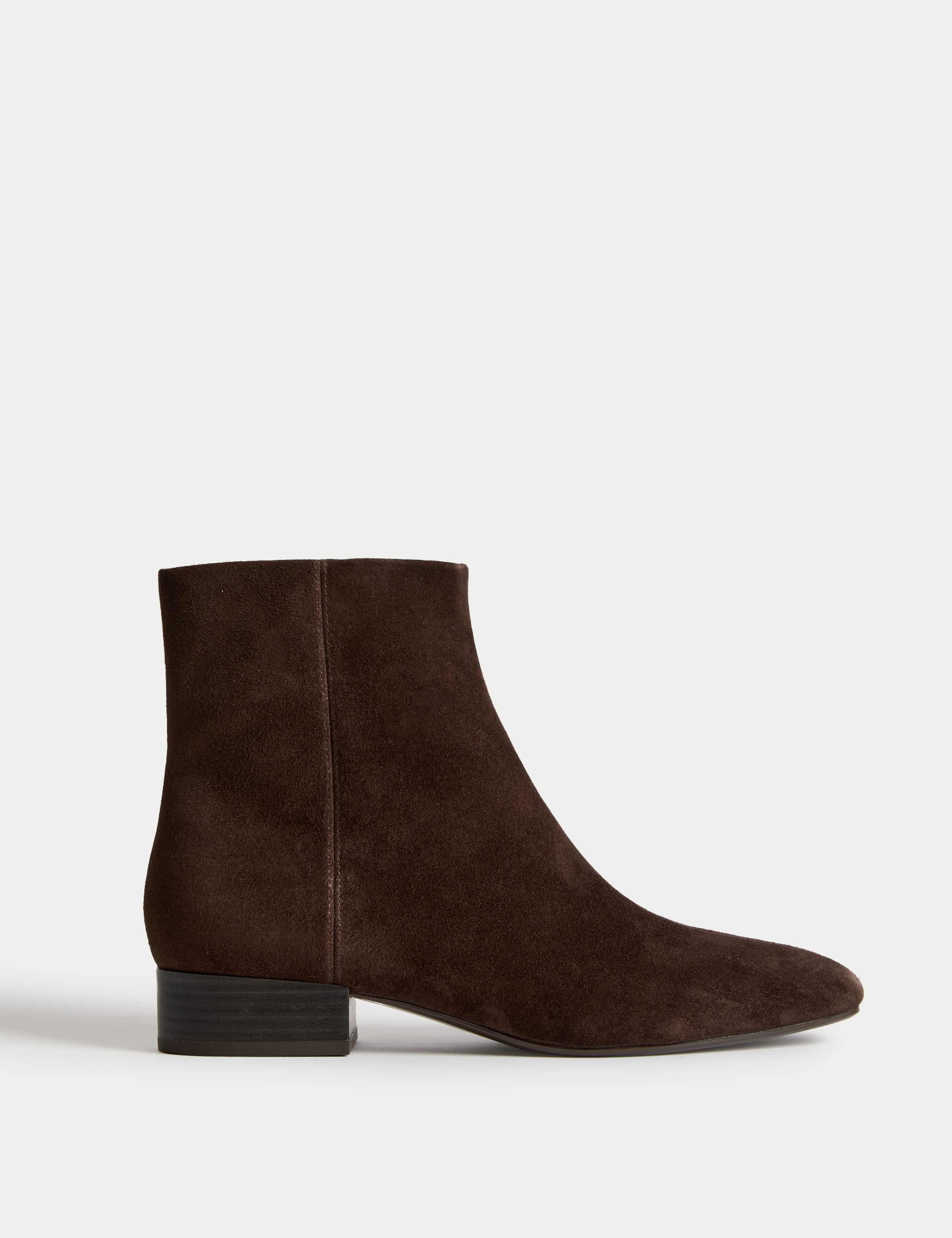 Suede Clean Chisel Toe Ankle Boots