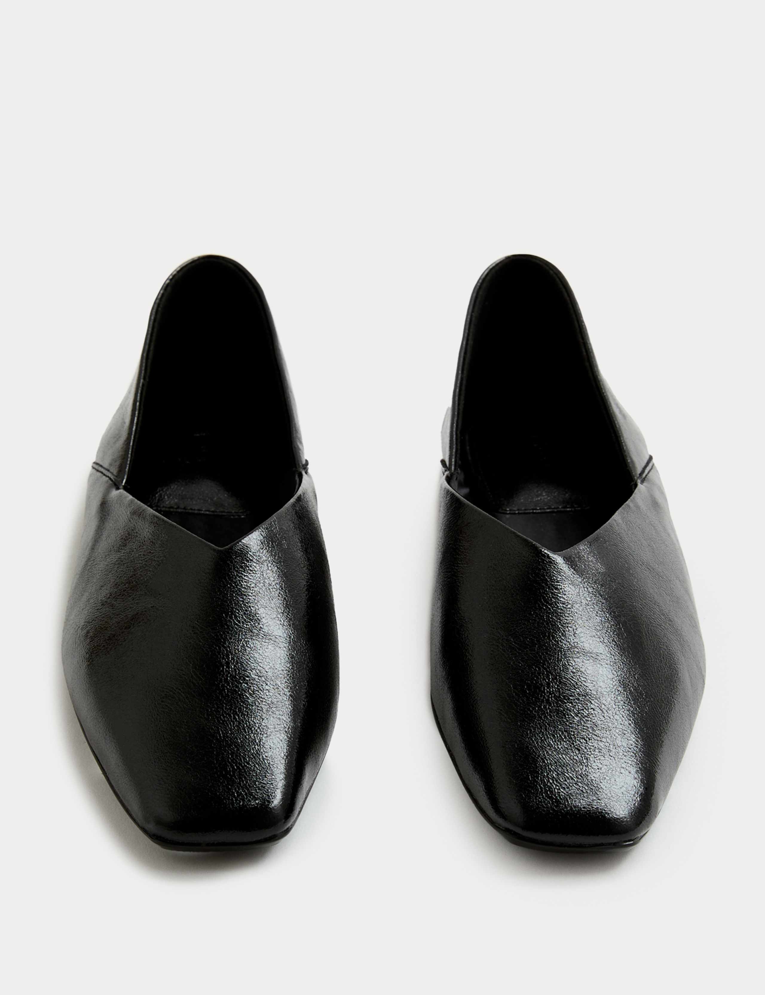 Slip On Flat Chisel Toe Ballet Pumps