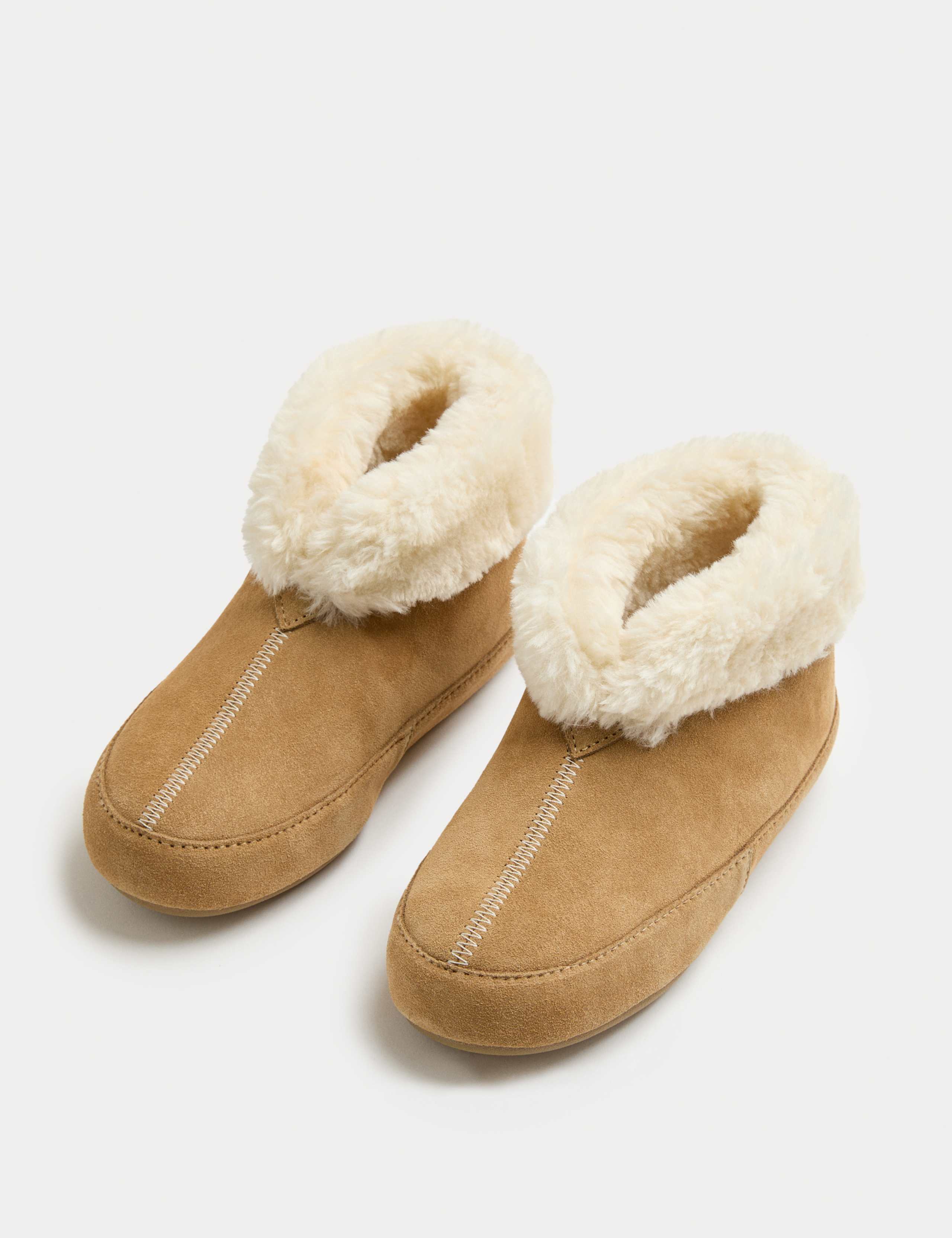 Suede Slipper Boots