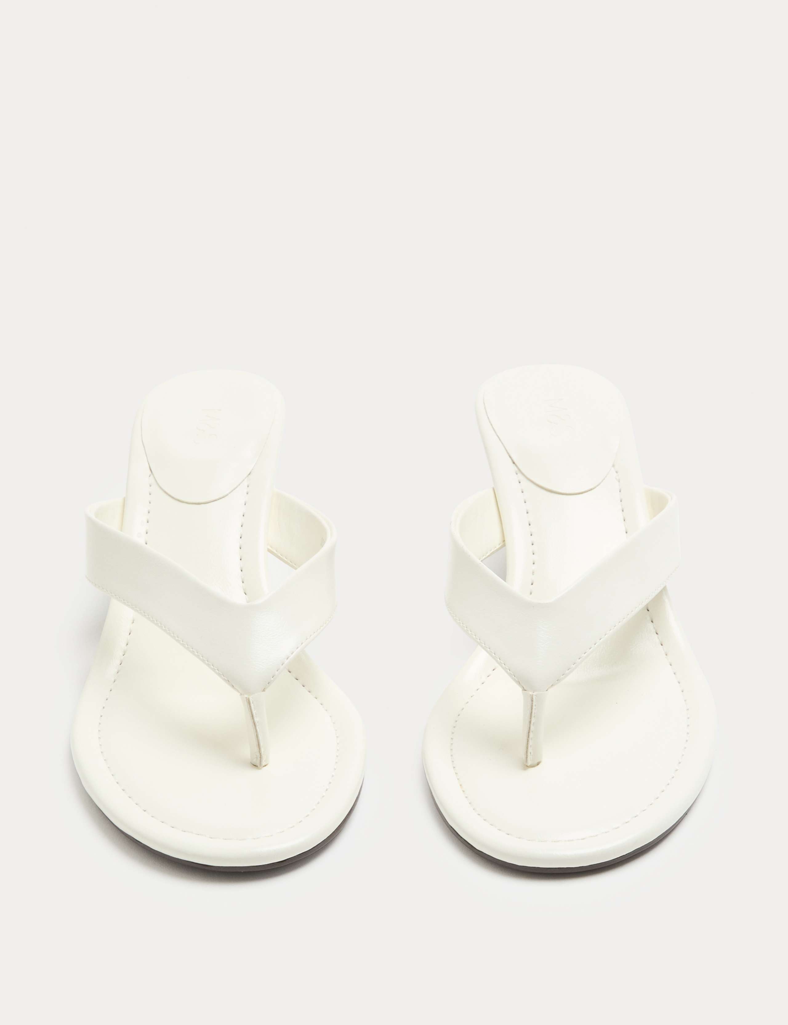 Kitten Heel Toe Post Sandals