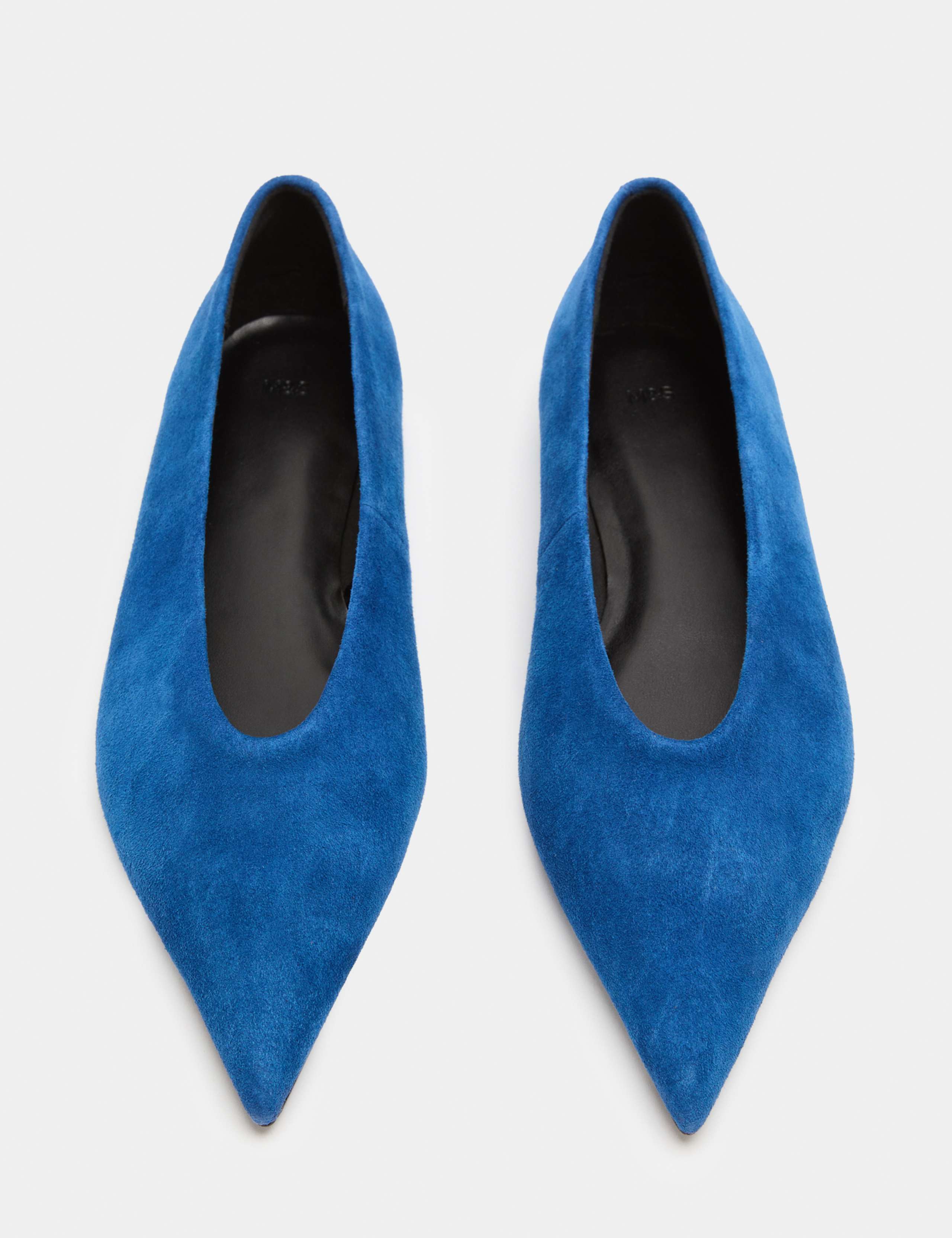 Suede Pointed Toe Ballet Pump