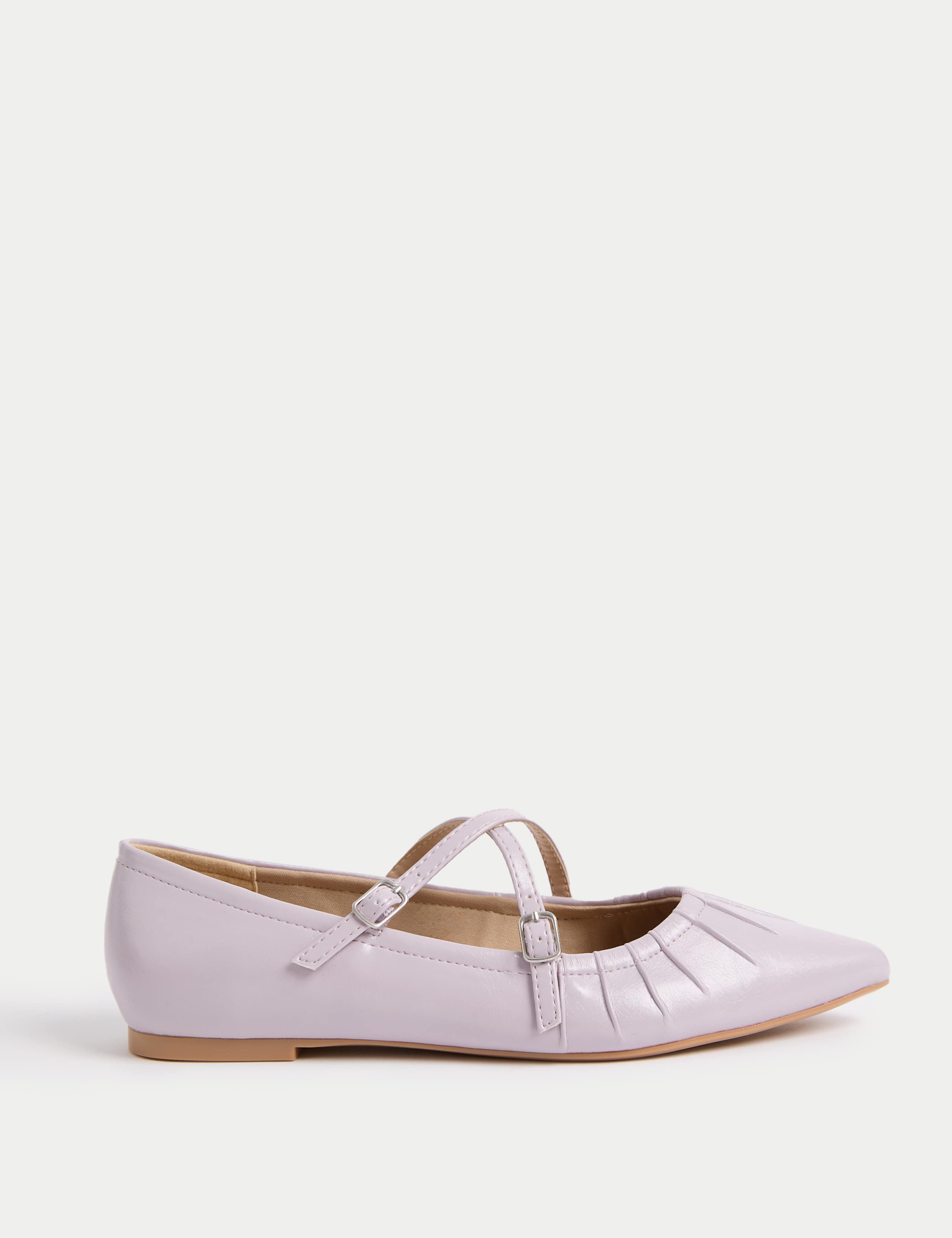 Strappy Pointed Ballet Pumps