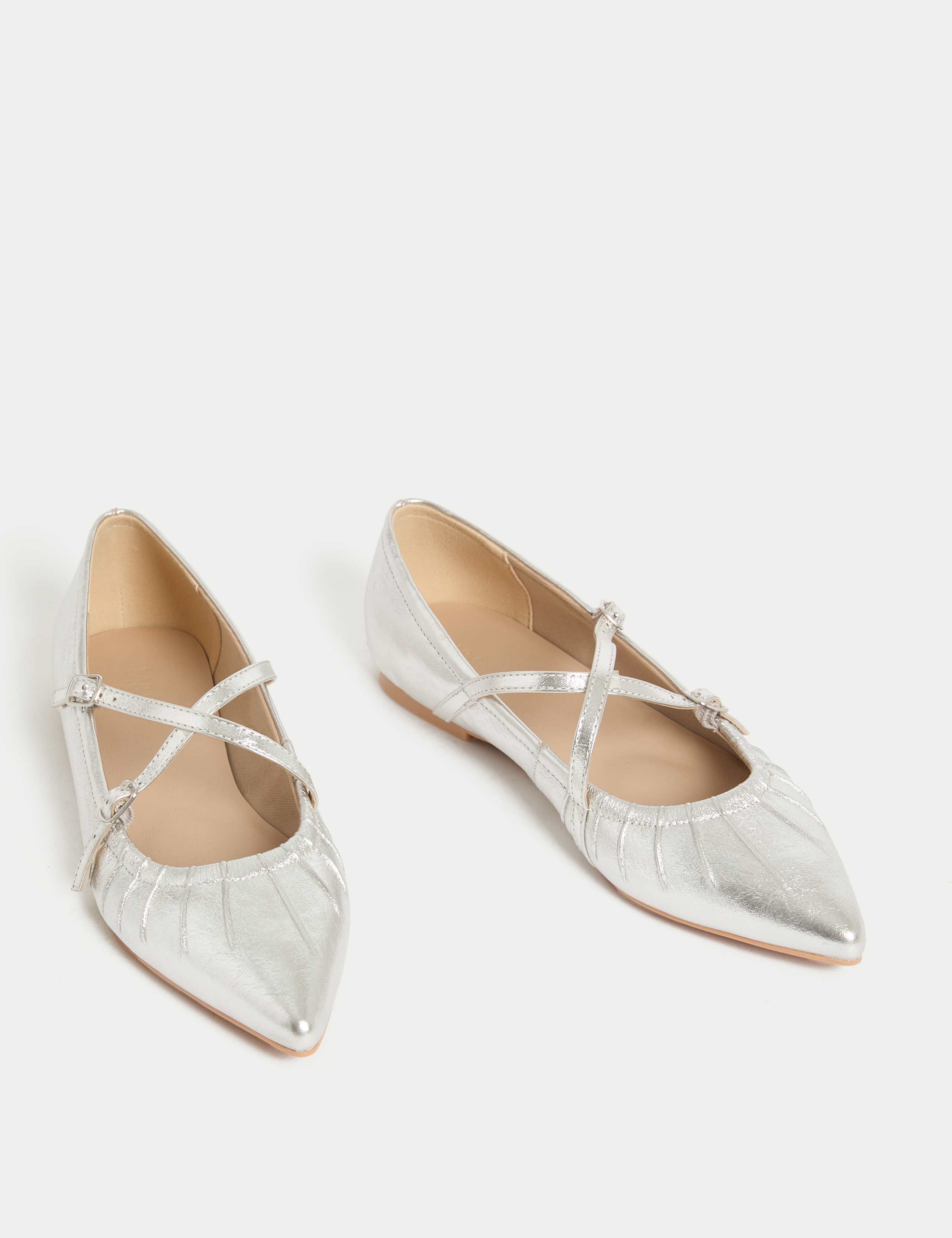Strappy Pointed Ballet Pumps