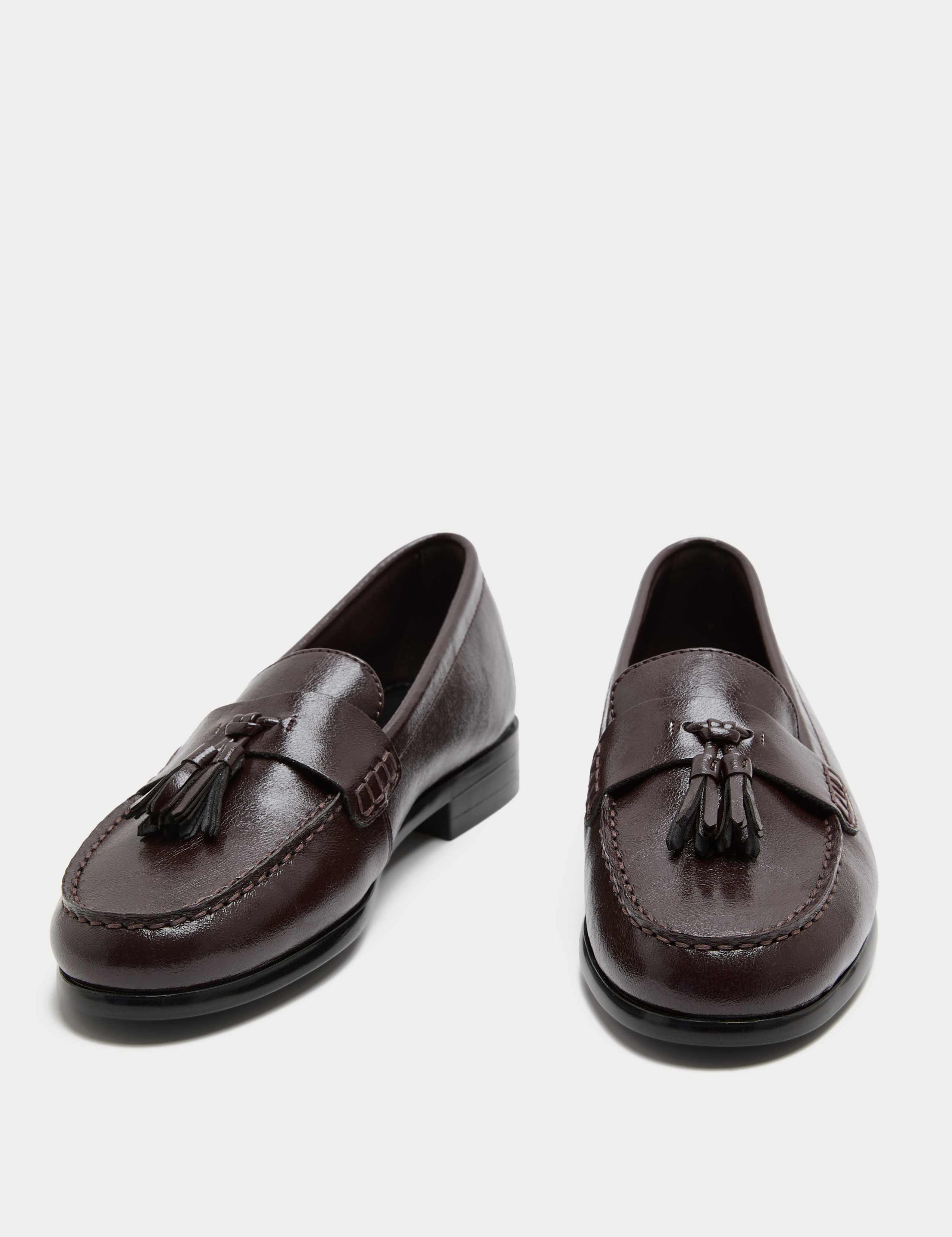Tassel Block Heel Loafers