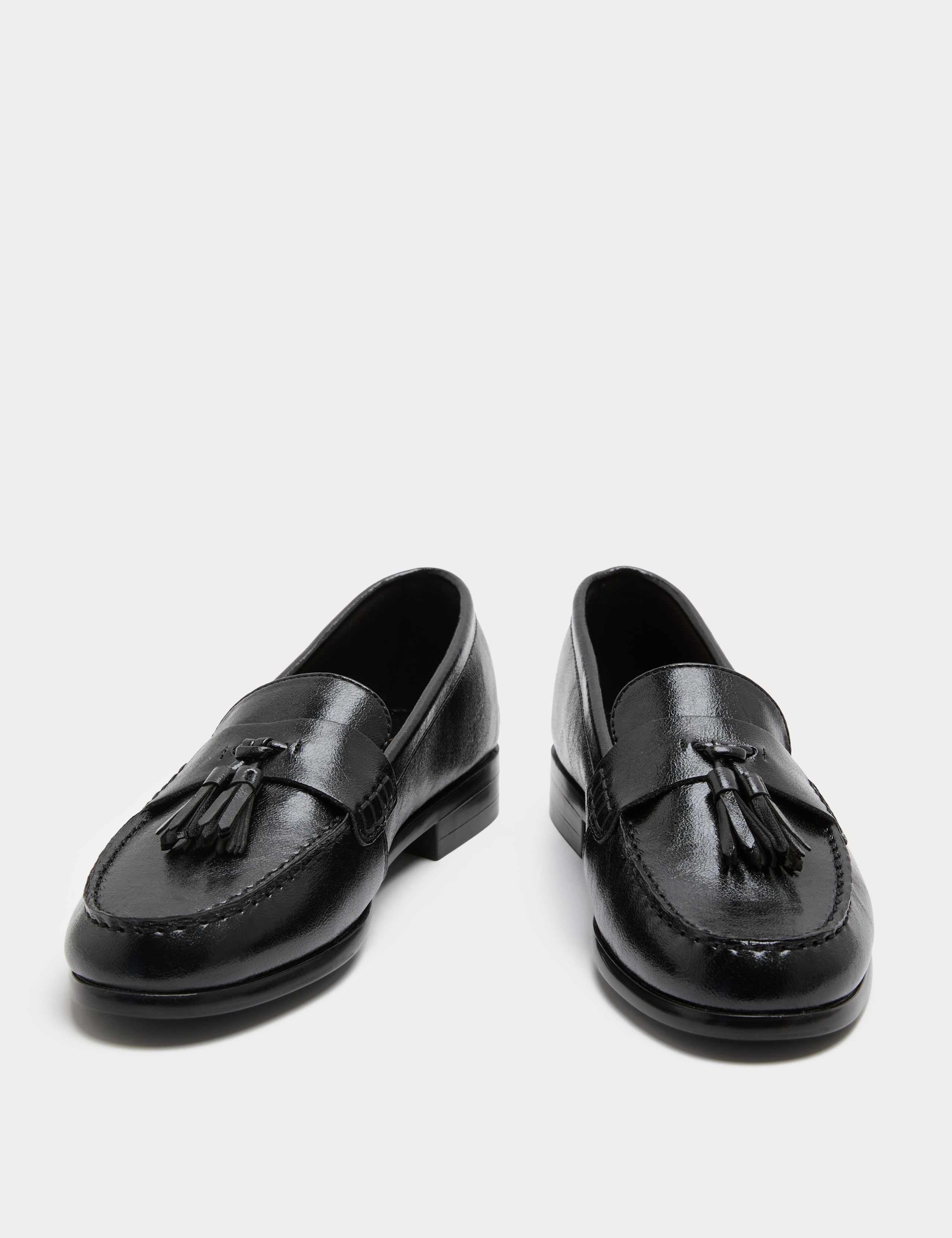 Tassel Block Heel Loafers
