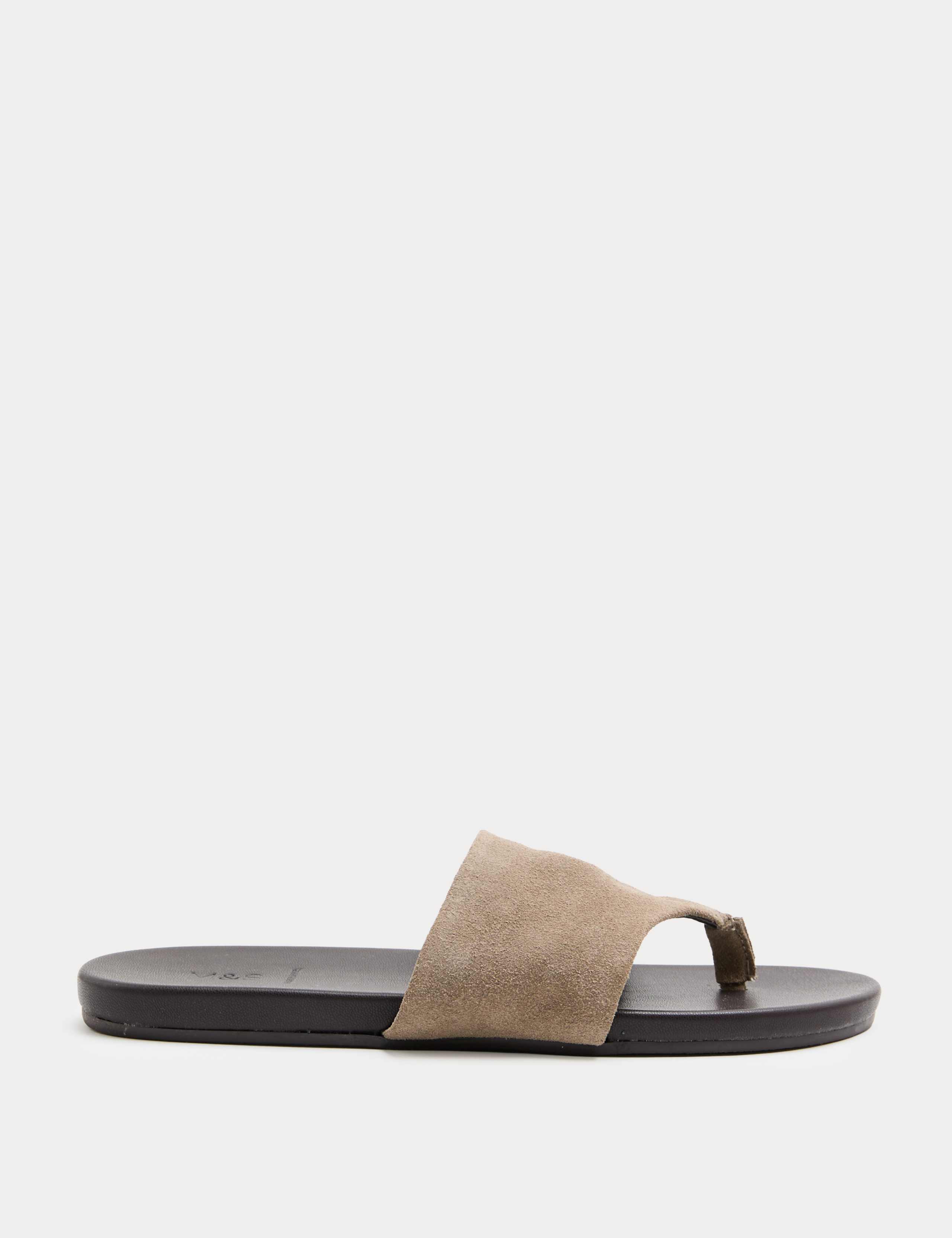 Suede Flat Mules