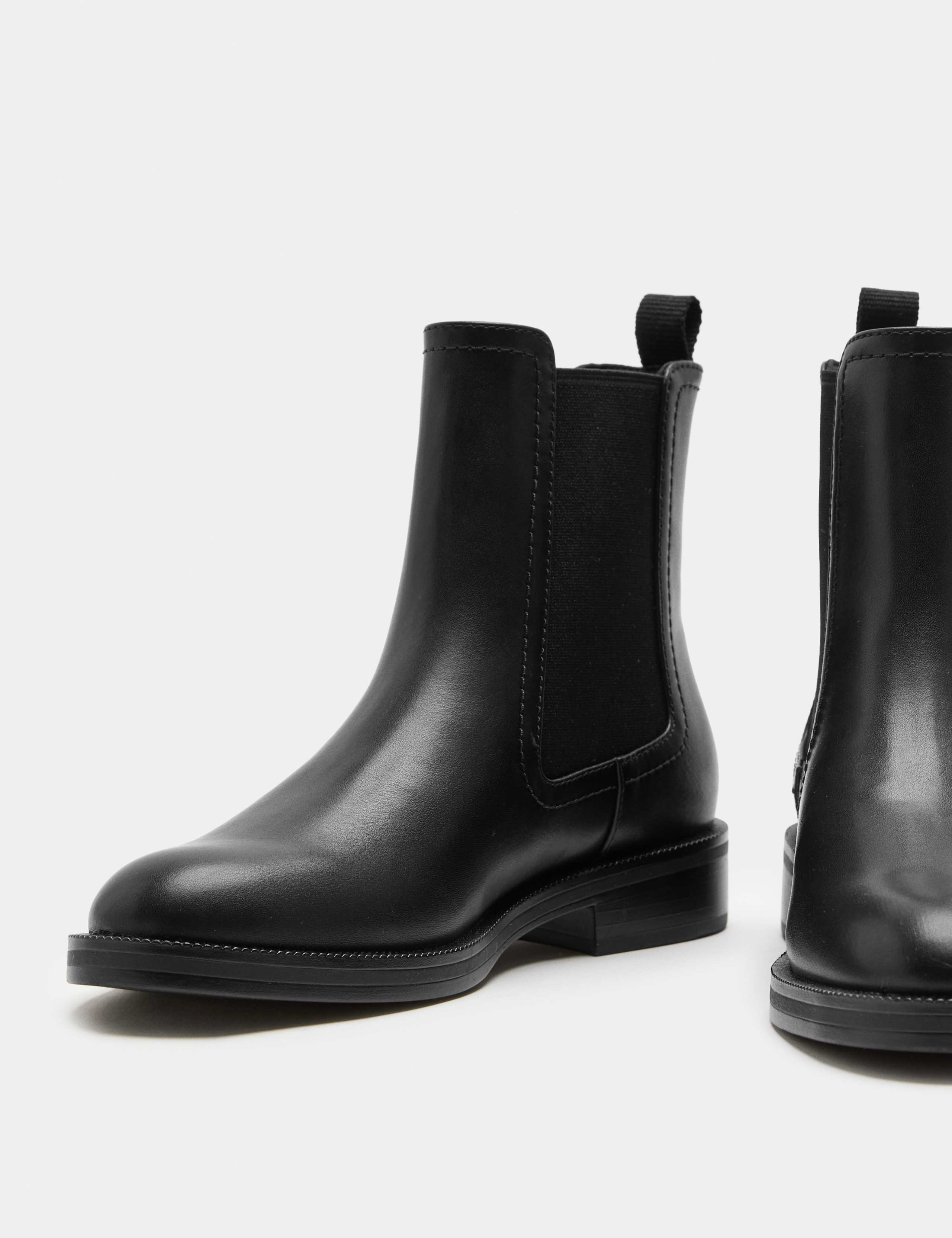 Wide Fit Chelsea Flat Ankle Boots
