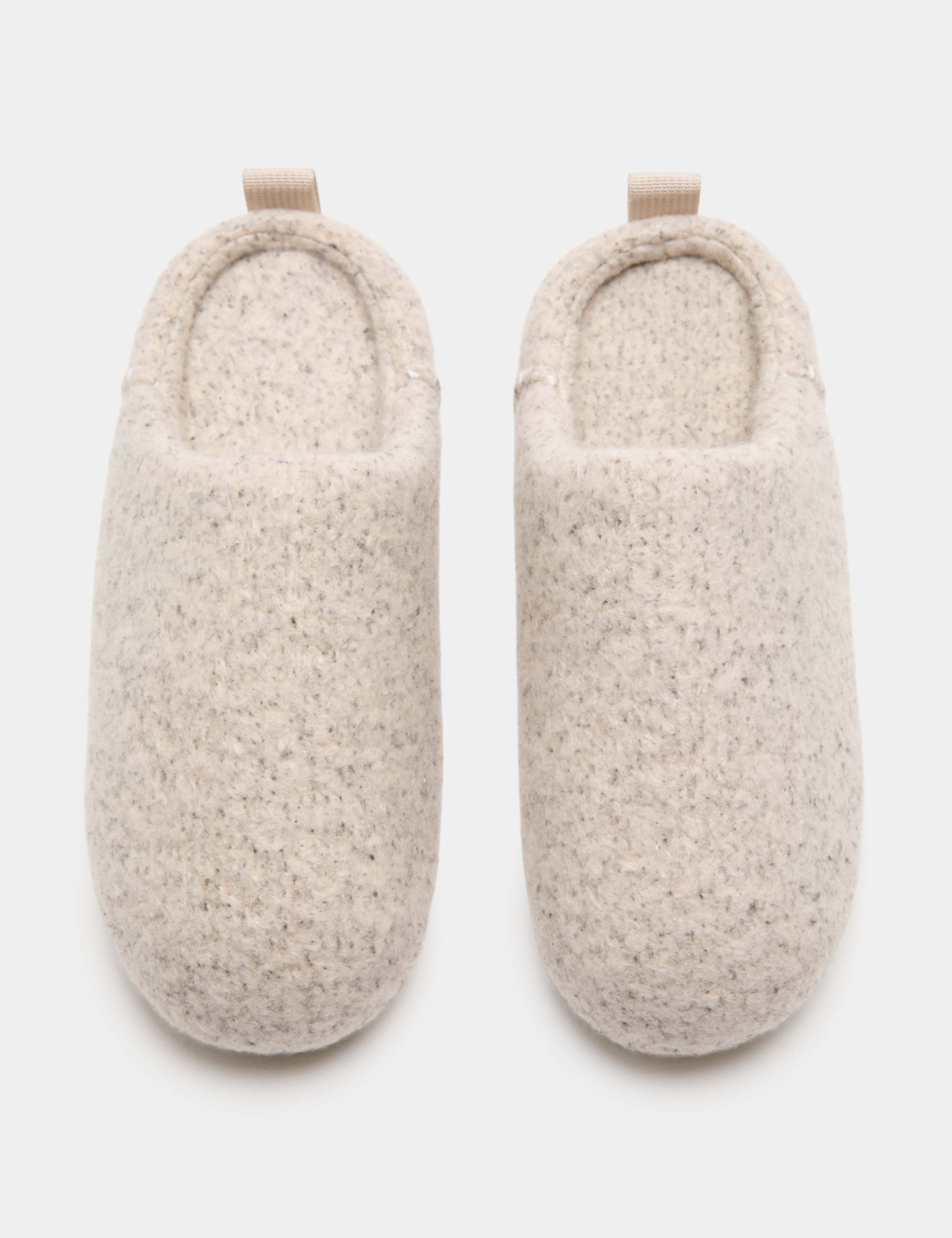 Felt Back Tab Mule Slippers