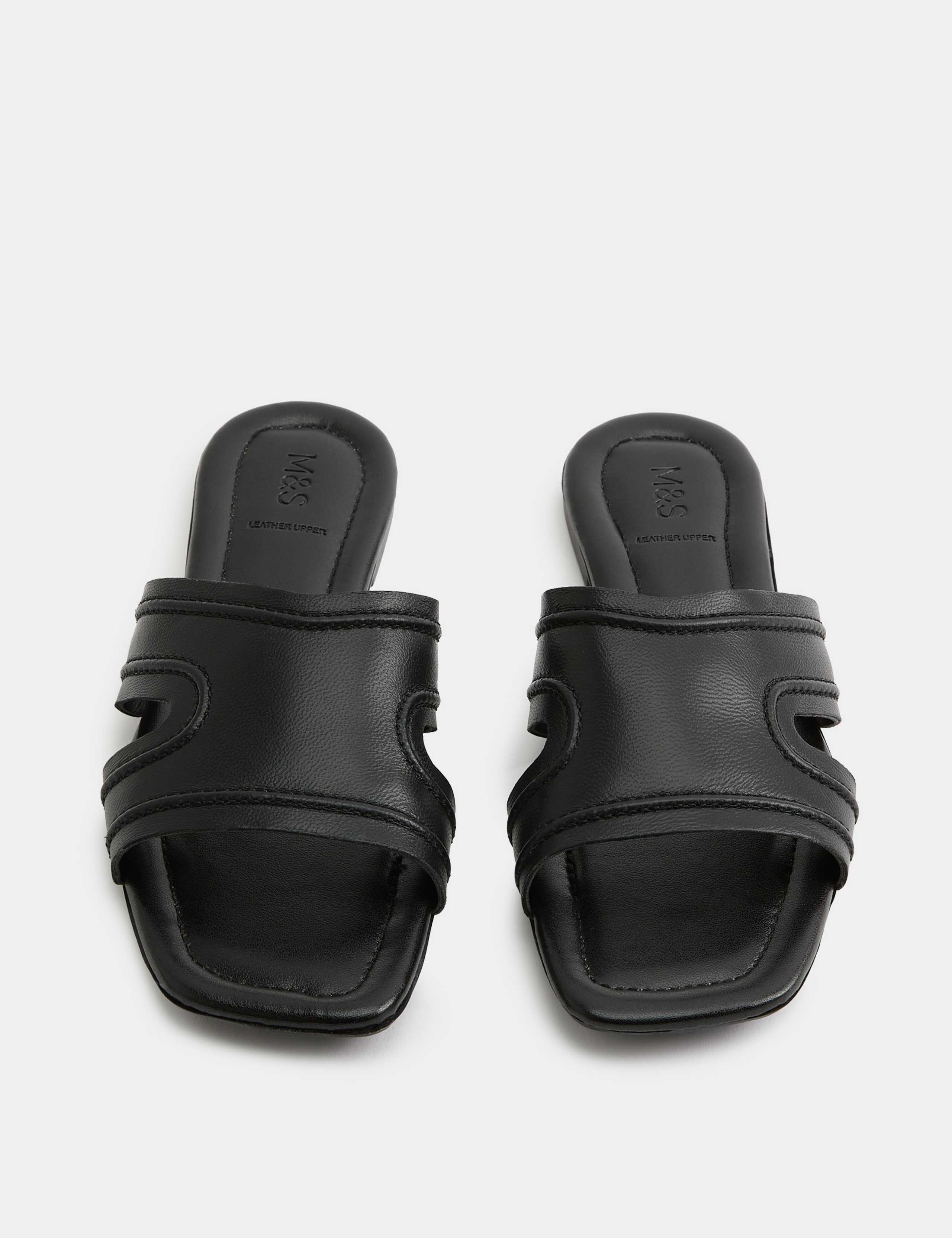 Leather Flat Mules