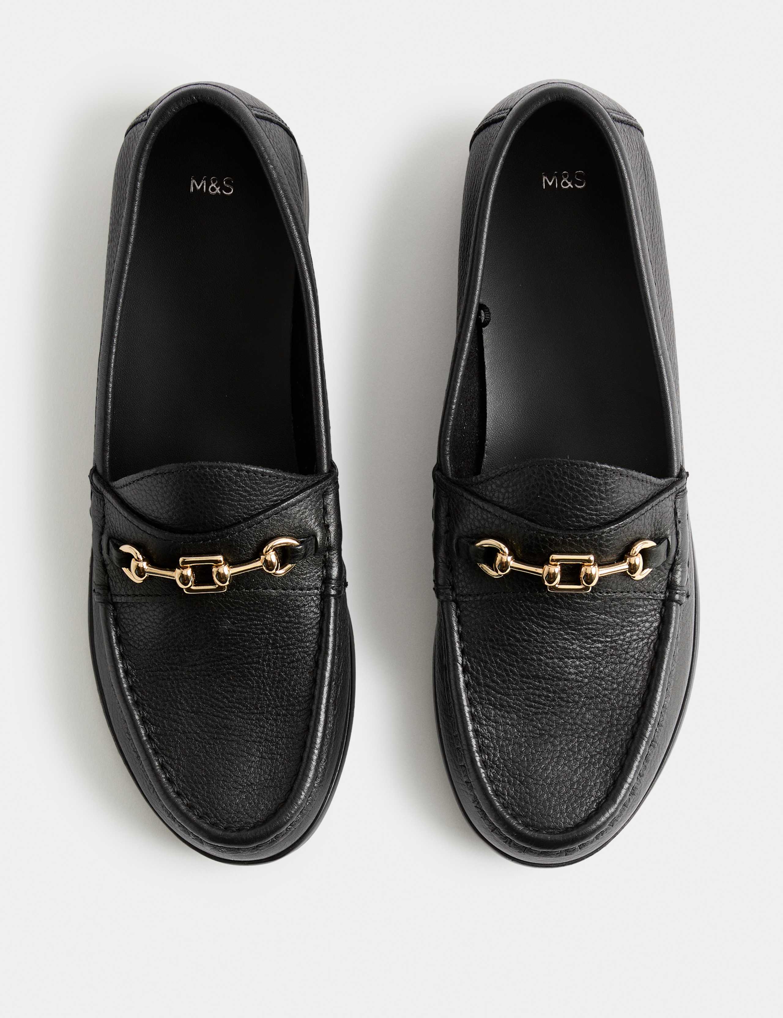 Leather Trim Loafers
