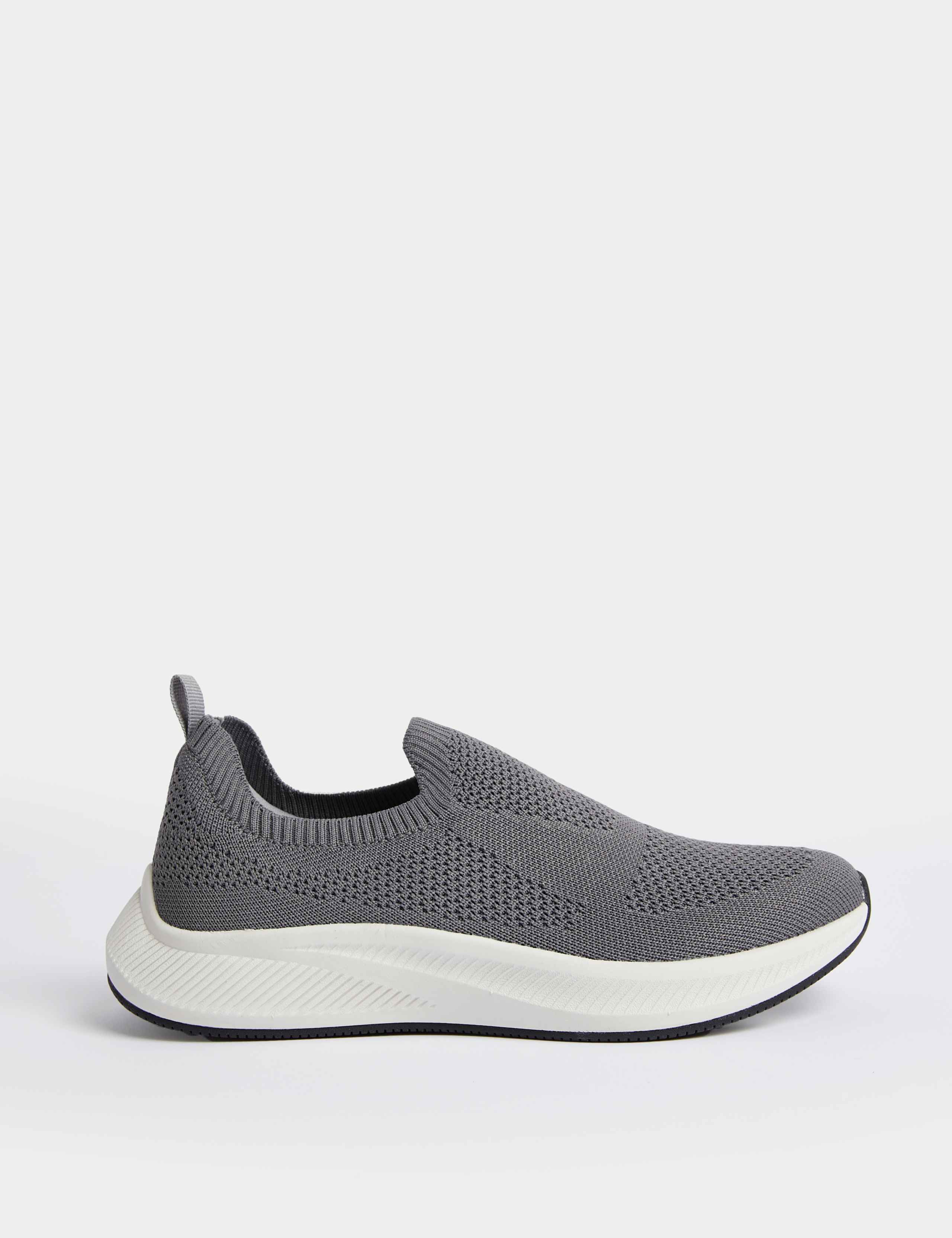 Knitted Slip On Trainers