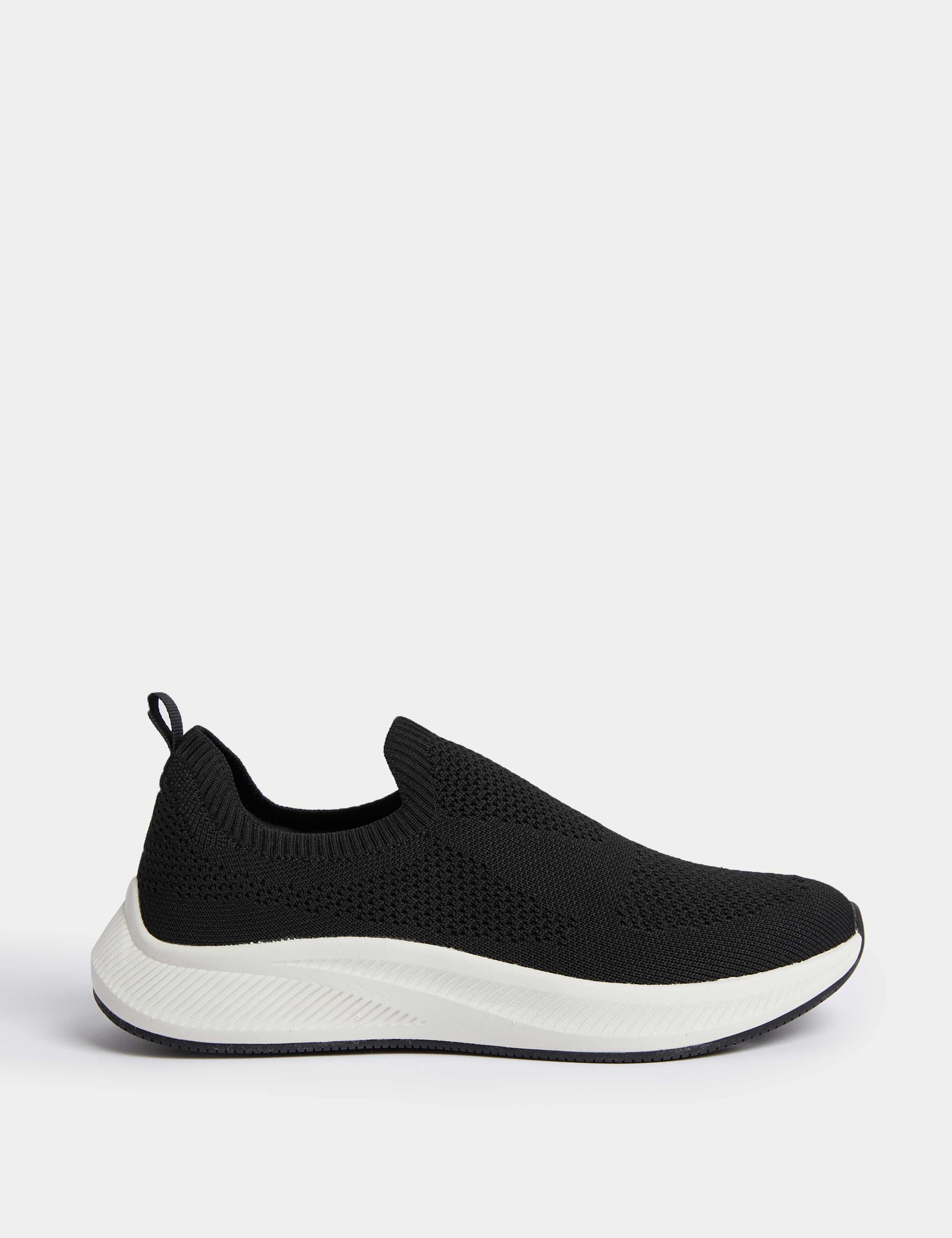 Knitted Slip On Trainers